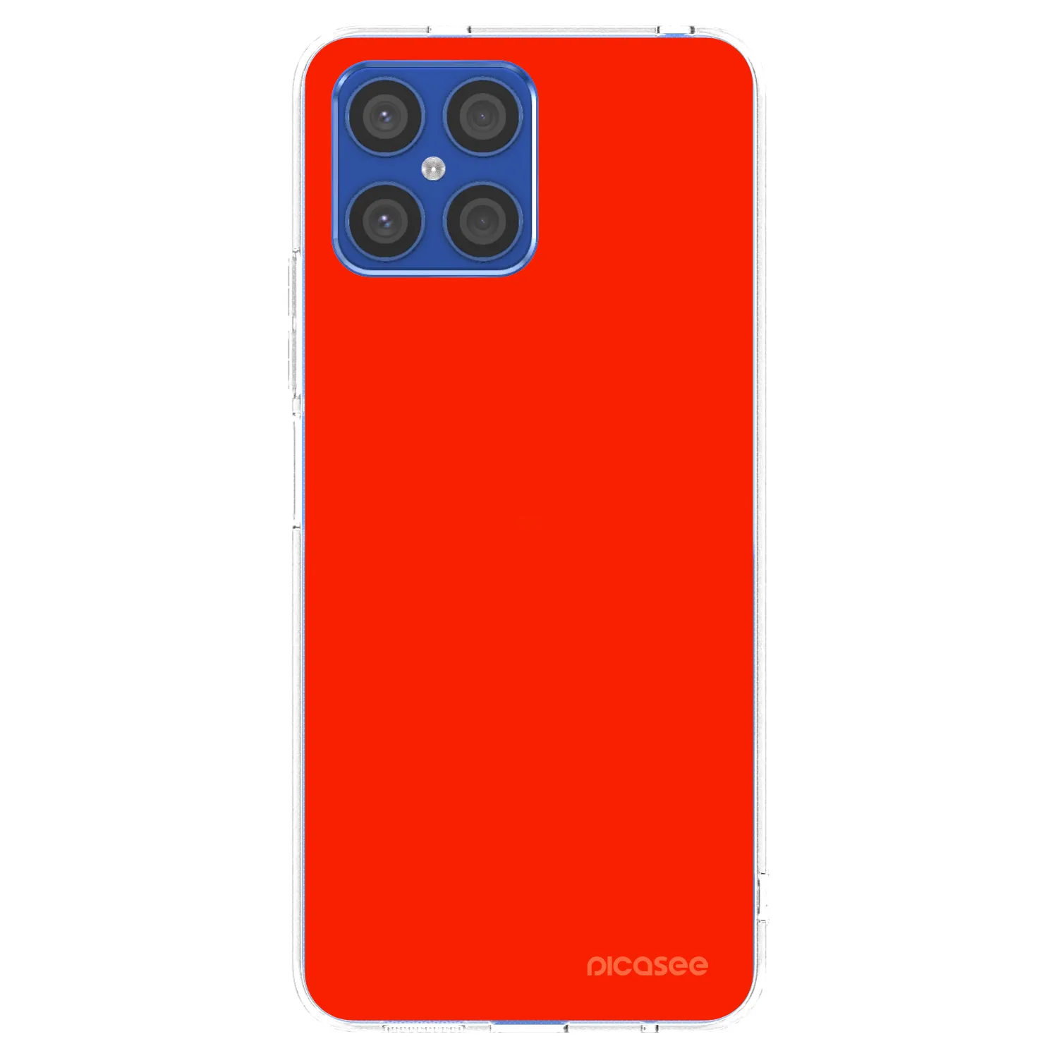 Picasee átlátszó szilikon tok az alábbi mobiltelefonokra Honor X8 4G - Maranello Red
