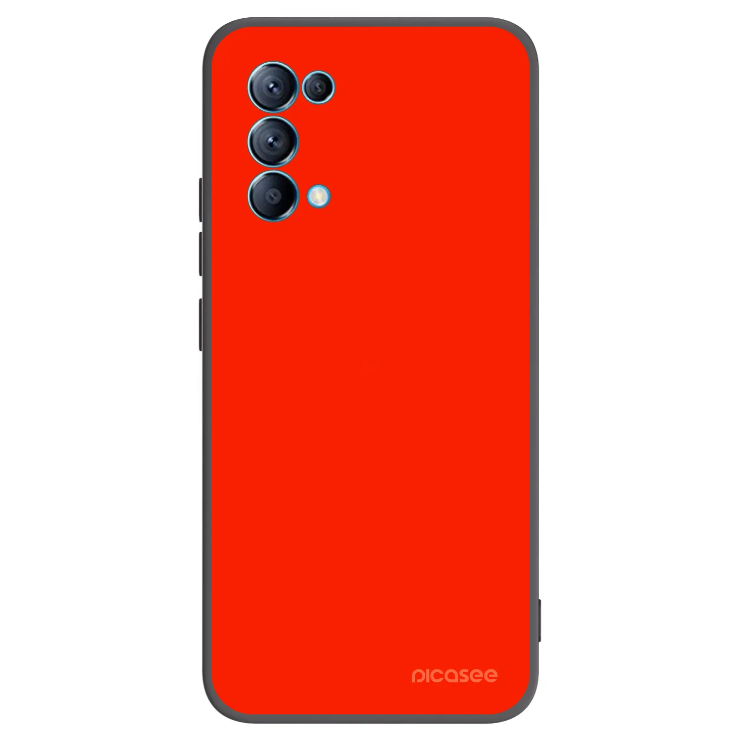 Picasee fekete szilikon tok az alábbi mobiltelefonokra OPPO A16s - Maranello Red