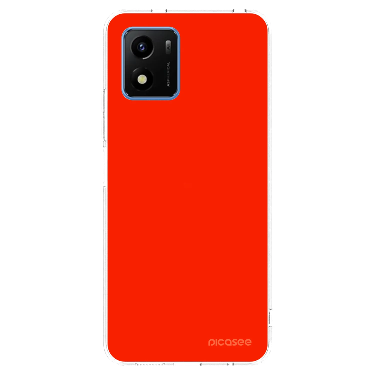 Picasee átlátszó szilikon tok az alábbi mobiltelefonokra Vivo Y01 - Maranello Red