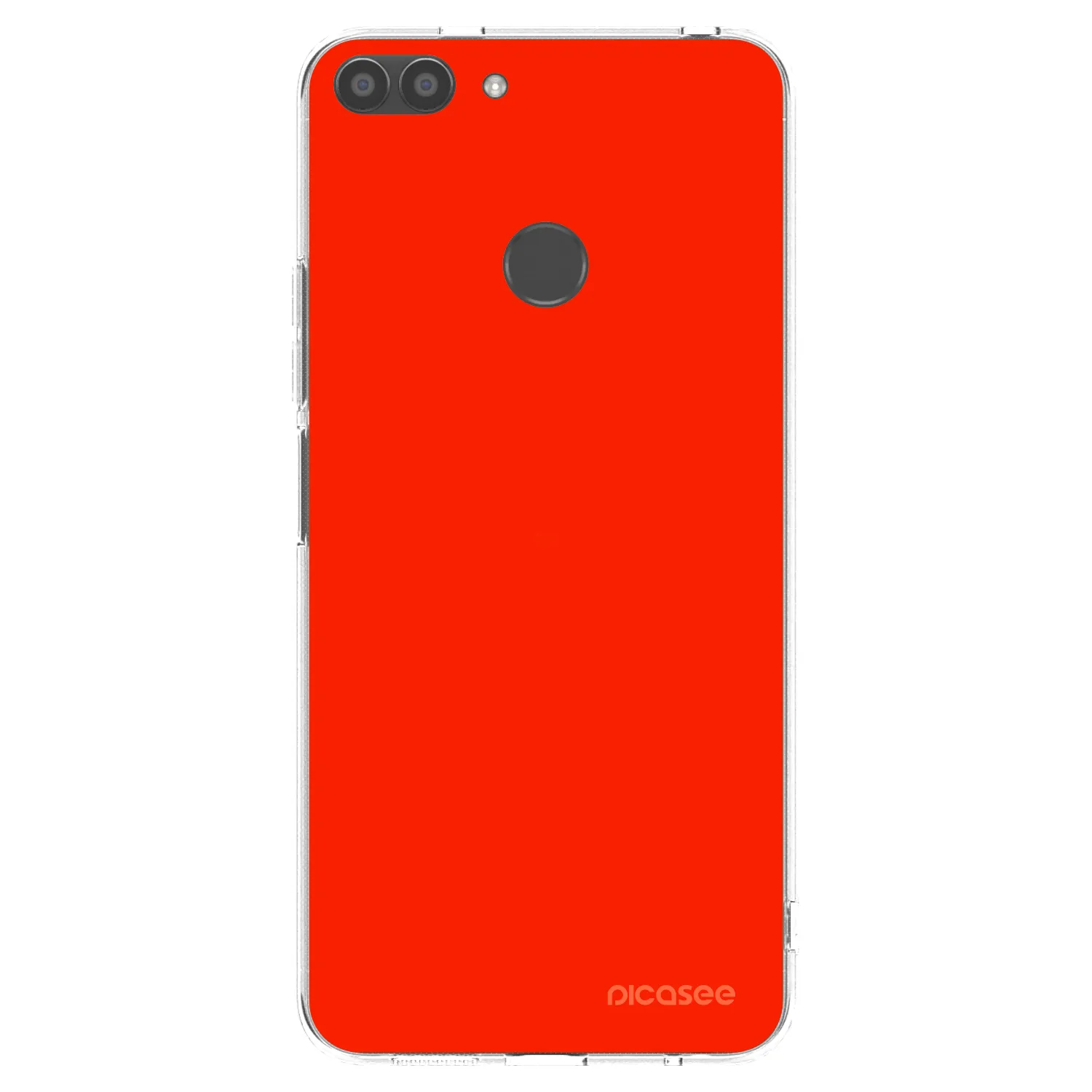 Picasee átlátszó szilikon tok az alábbi mobiltelefonokra Huawei P Smart - Maranello Red