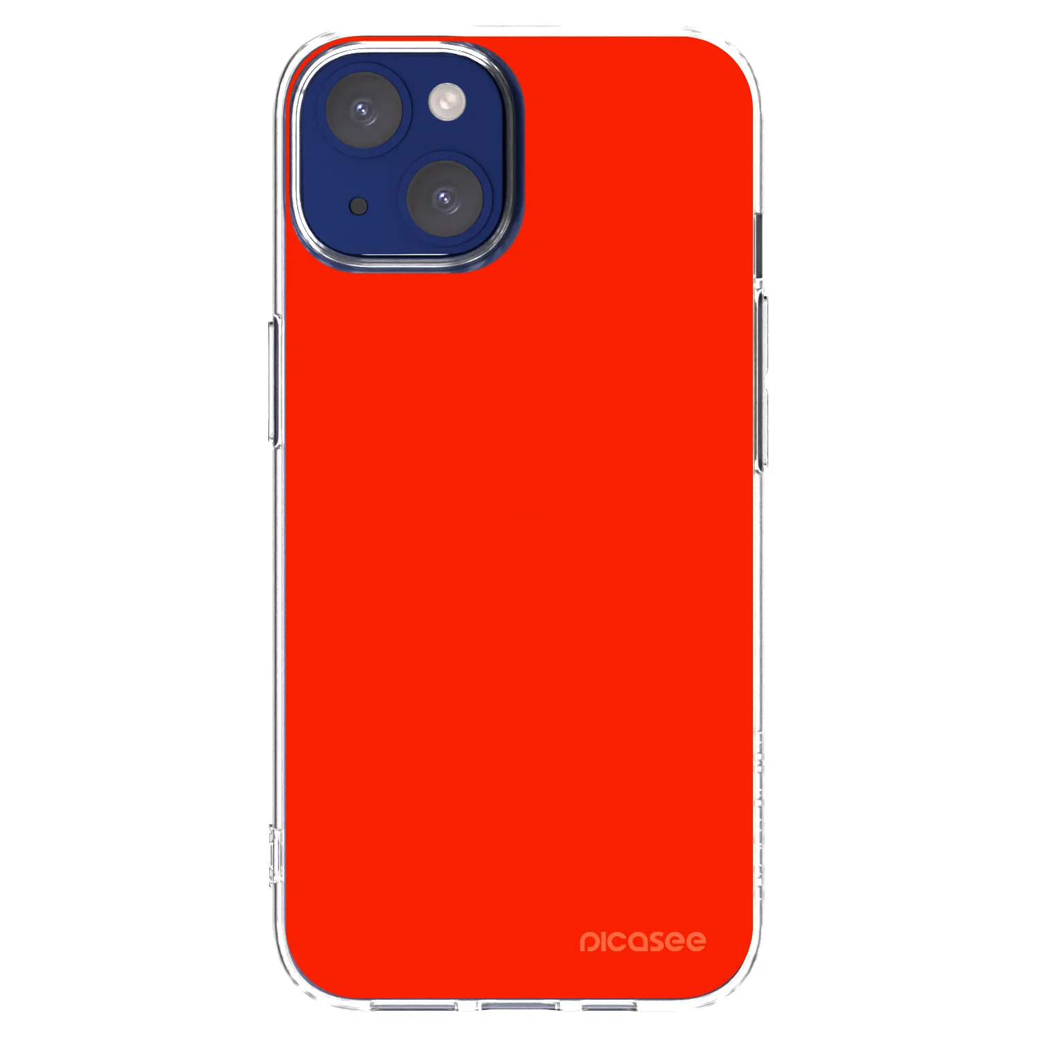 Picasee átlátszó szilikon tok az alábbi mobiltelefonokra Apple iPhone 14 - Maranello Red