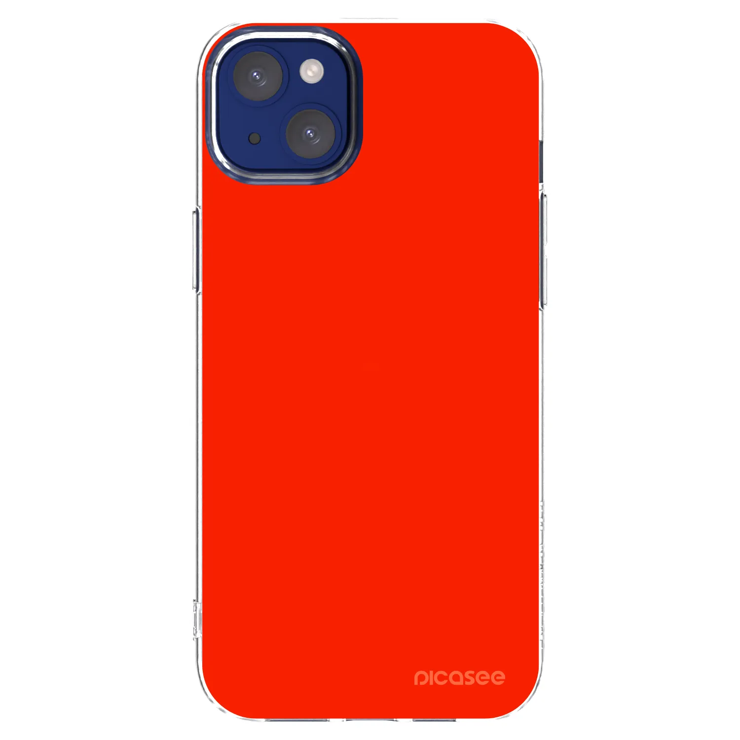 Picasee átlátszó szilikon tok az alábbi mobiltelefonokra Apple iPhone 14 Plus - Maranello Red