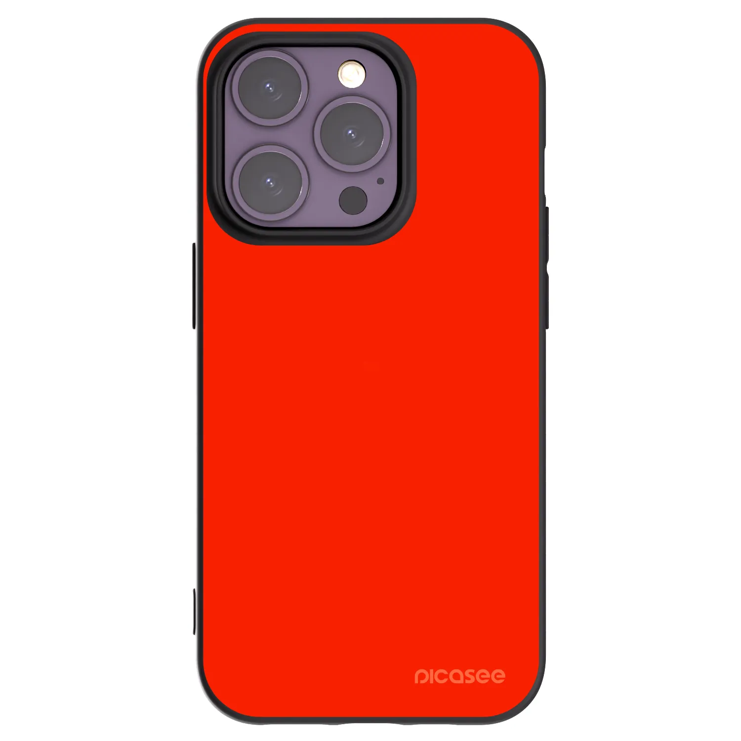 Picasee fekete szilikon tok az alábbi mobiltelefonokra Apple iPhone 14 Pro - Maranello Red