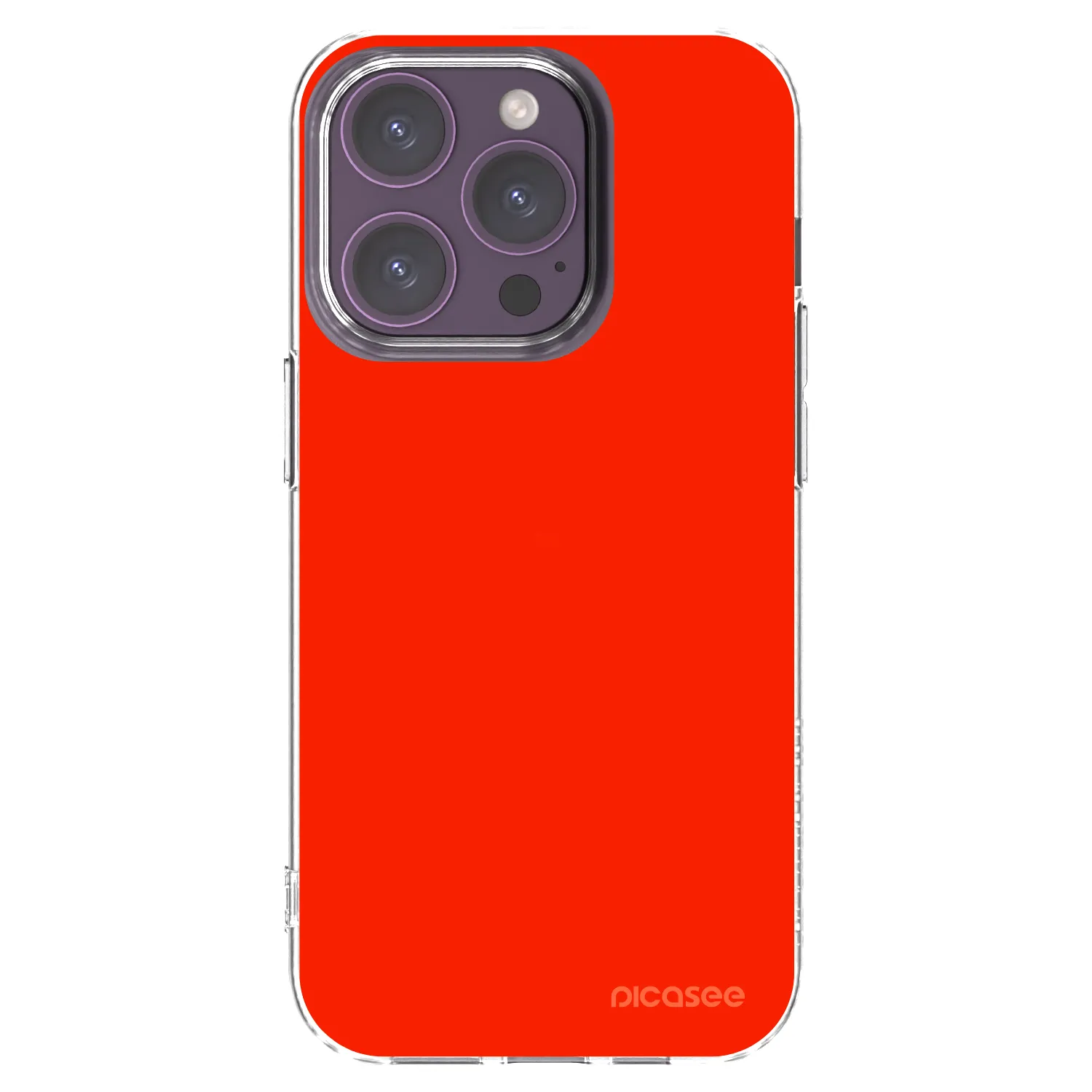 Picasee átlátszó szilikon tok az alábbi mobiltelefonokra Apple iPhone 14 Pro - Maranello Red