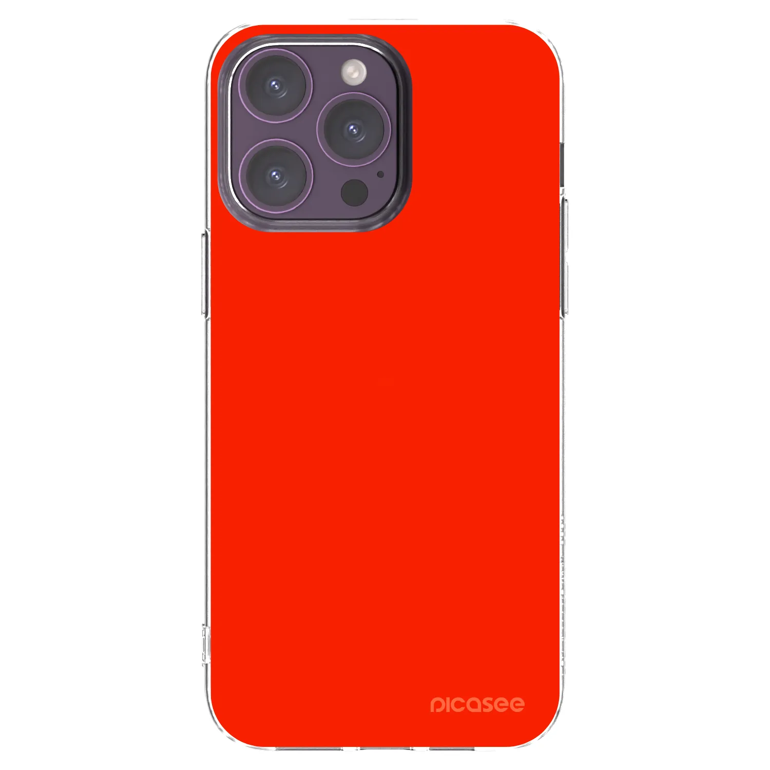 Picasee átlátszó szilikon tok az alábbi mobiltelefonokra Apple iPhone 14 Pro Max - Maranello Red