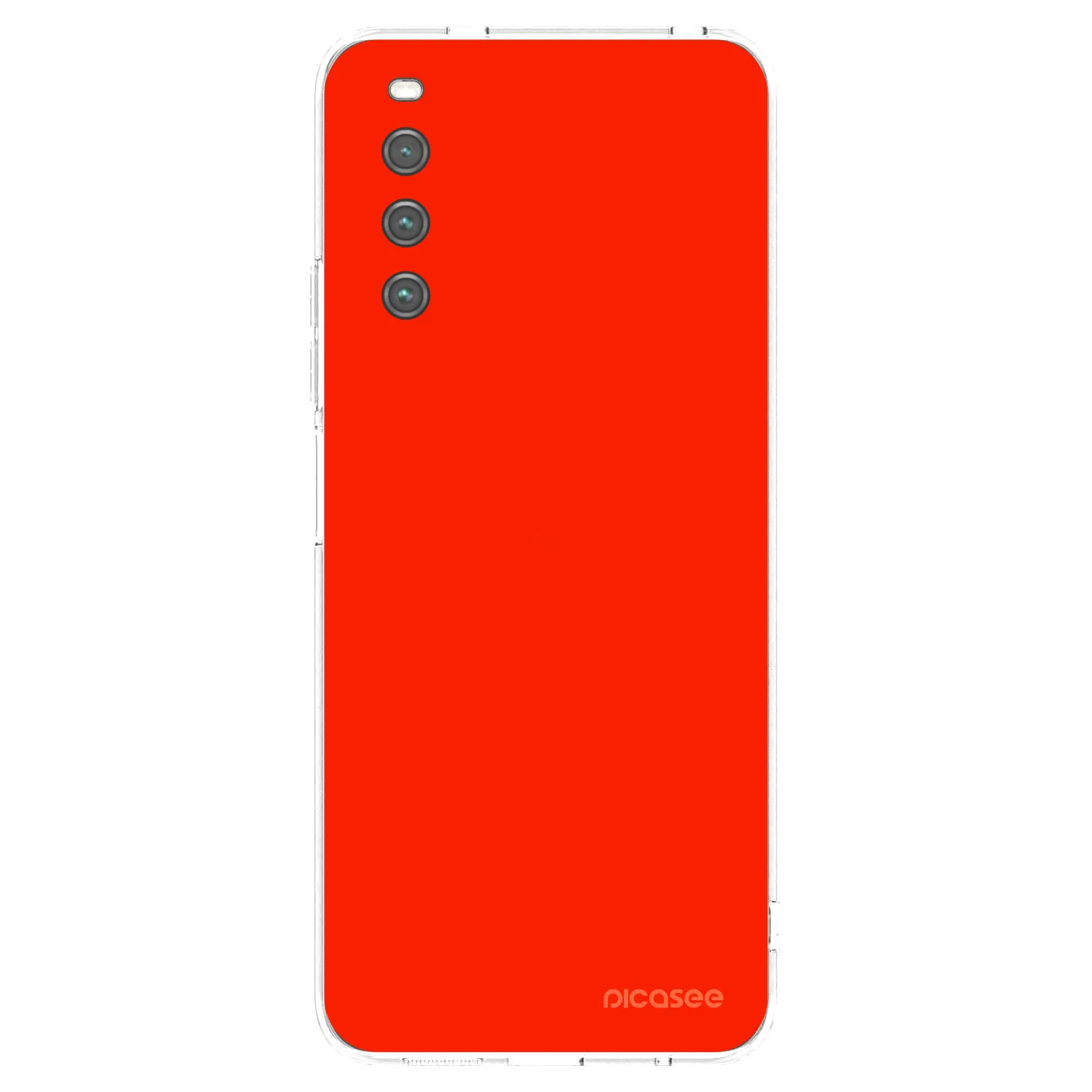 Picasee átlátszó szilikon tok az alábbi mobiltelefonokra Sony Xperia 10 IV 5G - Maranello Red