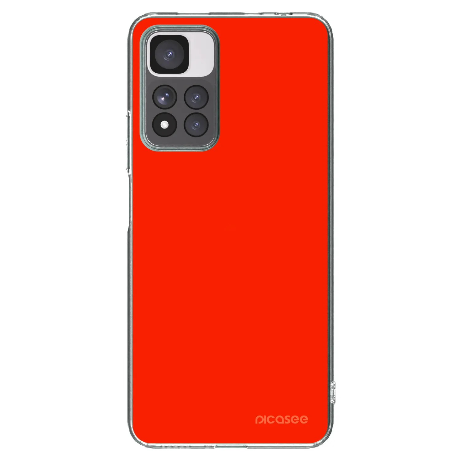 Picasee átlátszó szilikon tok az alábbi mobiltelefonokra Xiaomi Redmi Note 11 Pro+ 5G - Maranello Red
