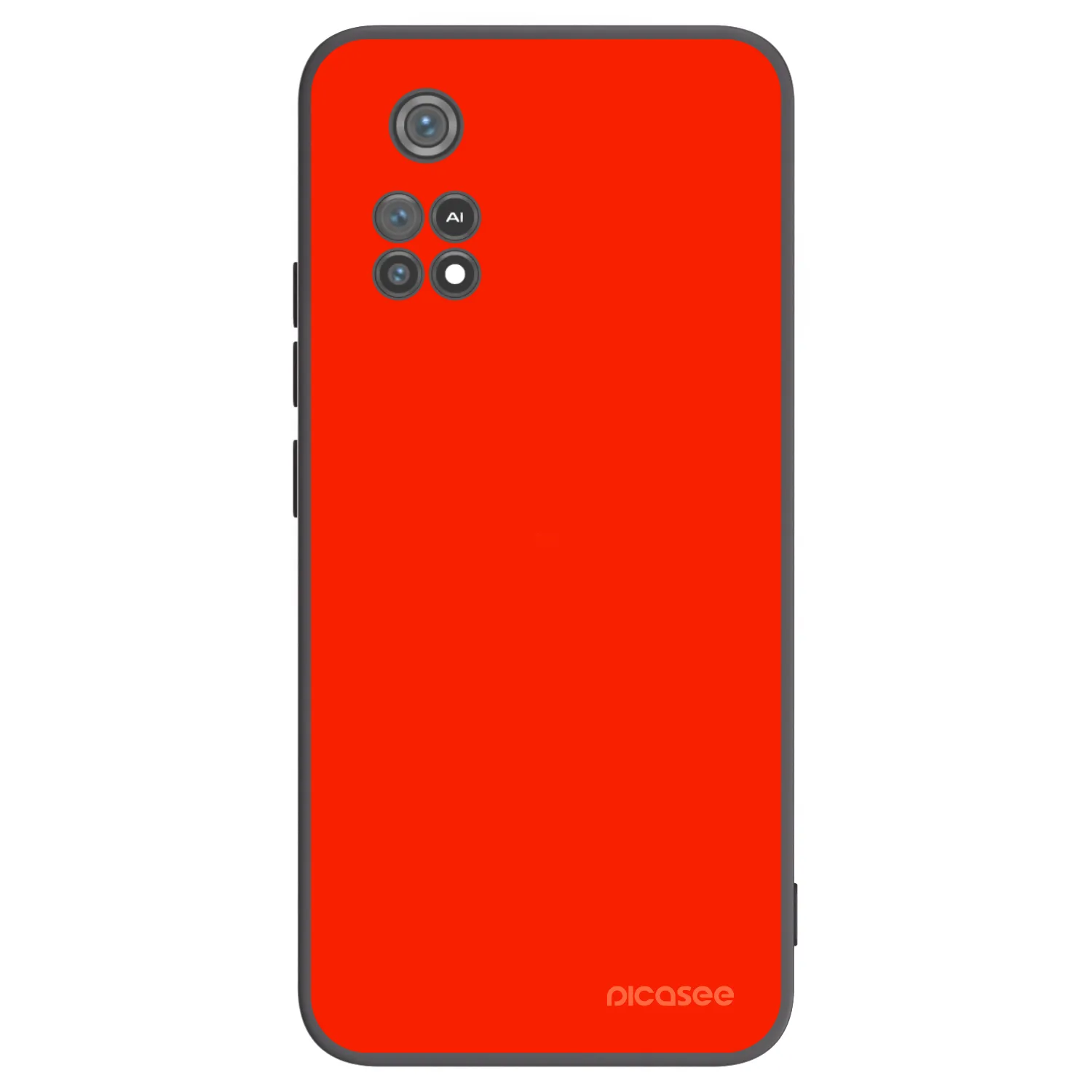 Picasee fekete szilikon tok az alábbi mobiltelefonokra Xiaomi Poco M4 Pro - Maranello Red