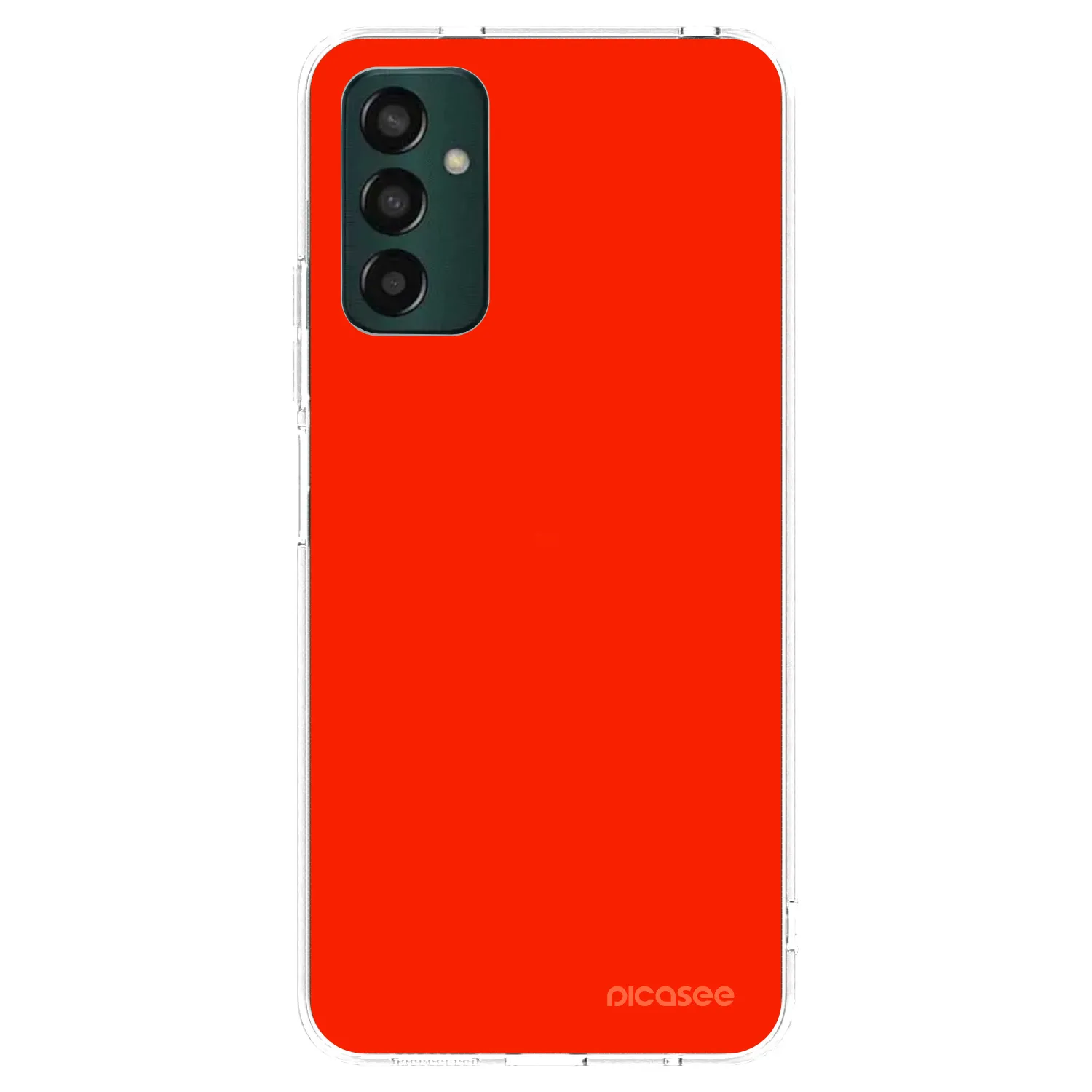 Picasee átlátszó szilikon tok az alábbi mobiltelefonokra Samsung Galaxy M23 5G - Maranello Red