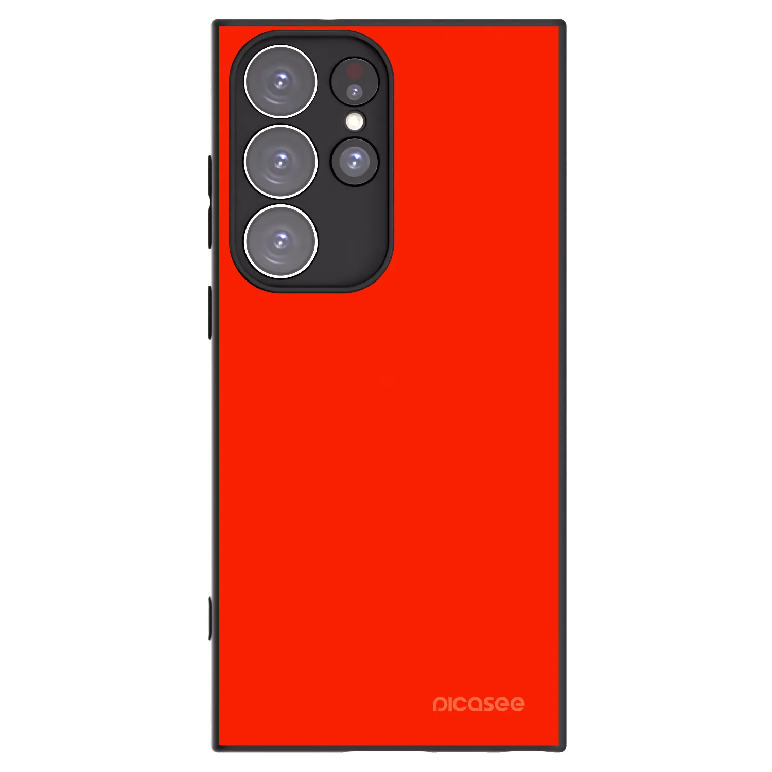 Picasee fekete szilikon tok az alábbi mobiltelefonokra Samsung Galaxy S23 Ultra 5G - Maranello Red