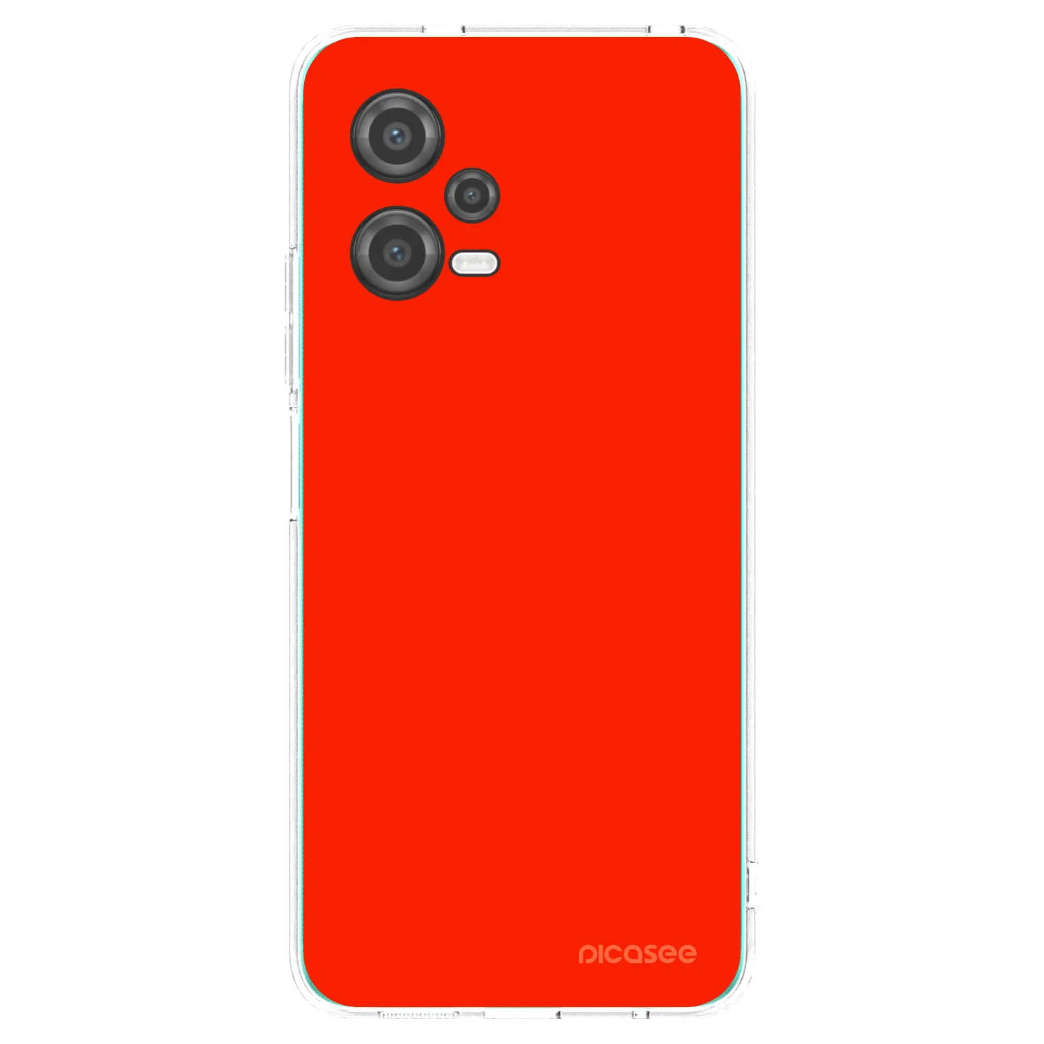 Picasee átlátszó szilikon tok az alábbi mobiltelefonokra Xiaomi Poco X5 - Maranello Red