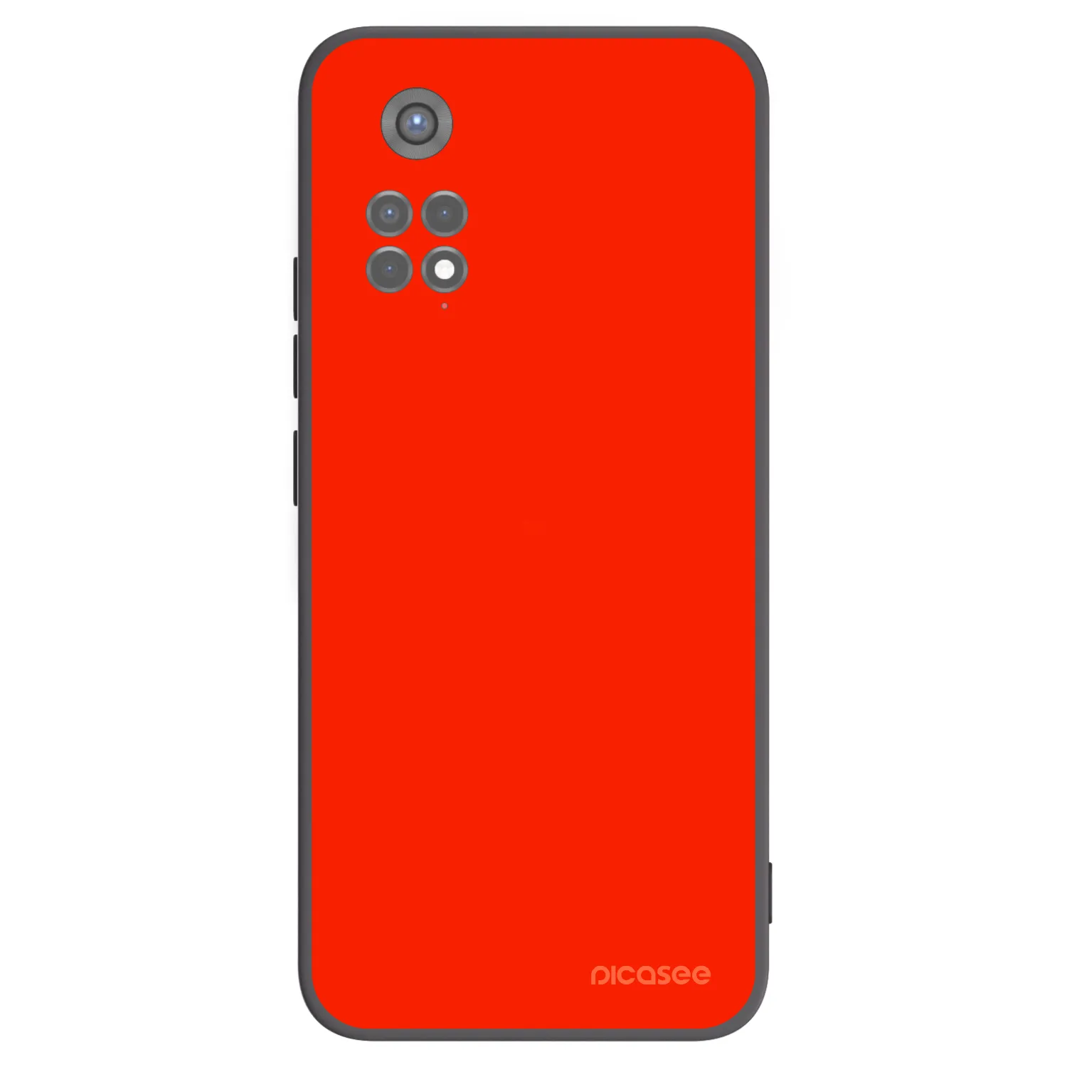 Picasee fekete szilikon tok az alábbi mobiltelefonokra Xiaomi Redmi Note 11S 5G - Maranello Red