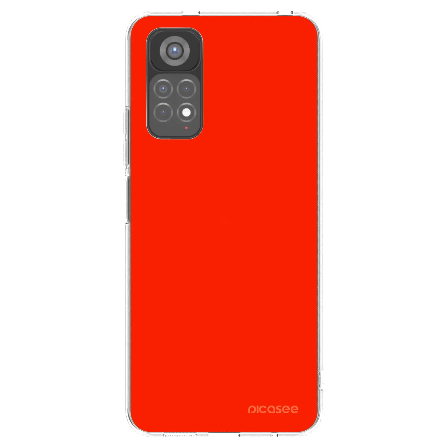 Picasee átlátszó szilikon tok az alábbi mobiltelefonokra Xiaomi Redmi Note 11S 5G - Maranello Red