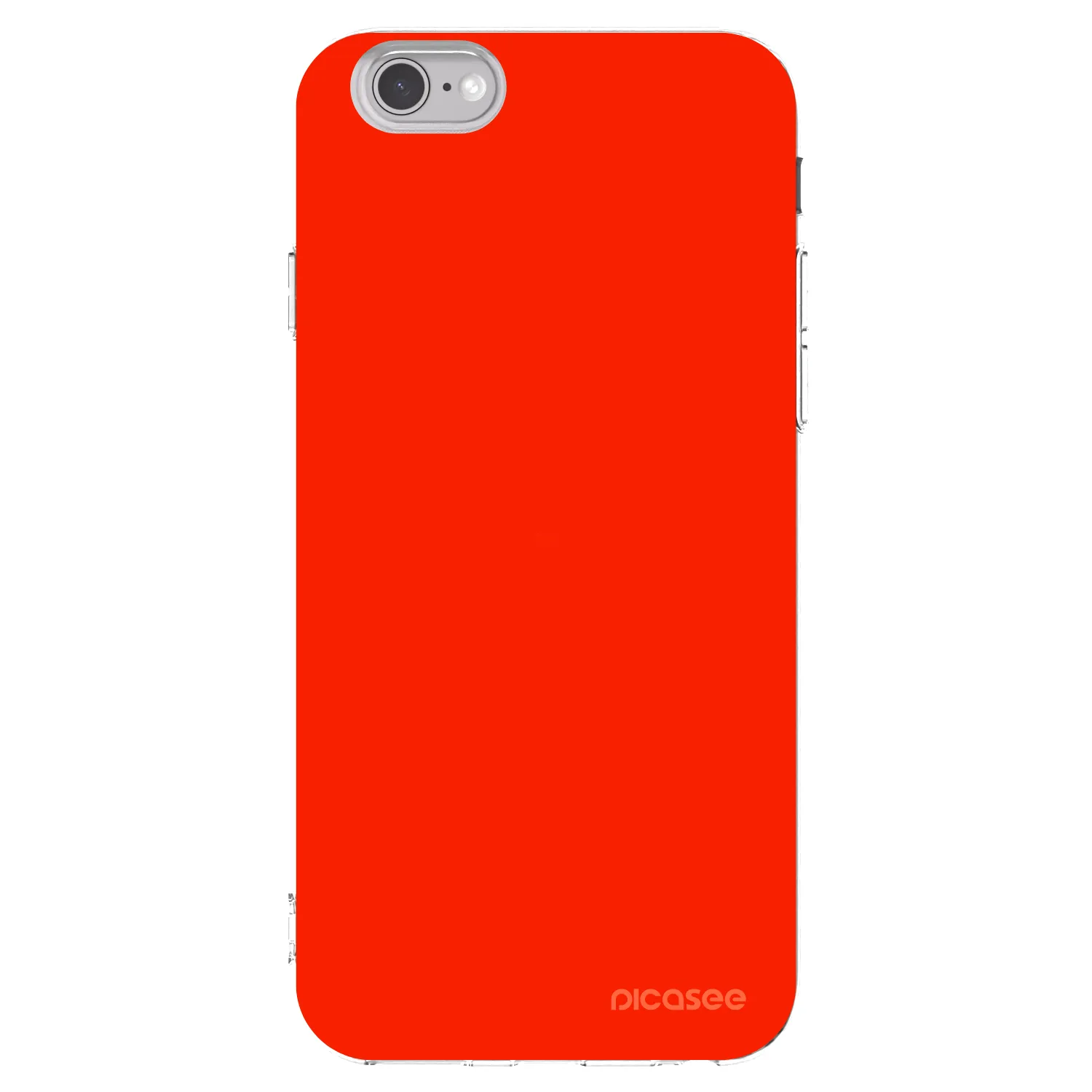 Picasee átlátszó szilikon tok az alábbi mobiltelefonokra Apple iPhone 6/6S - Maranello Red