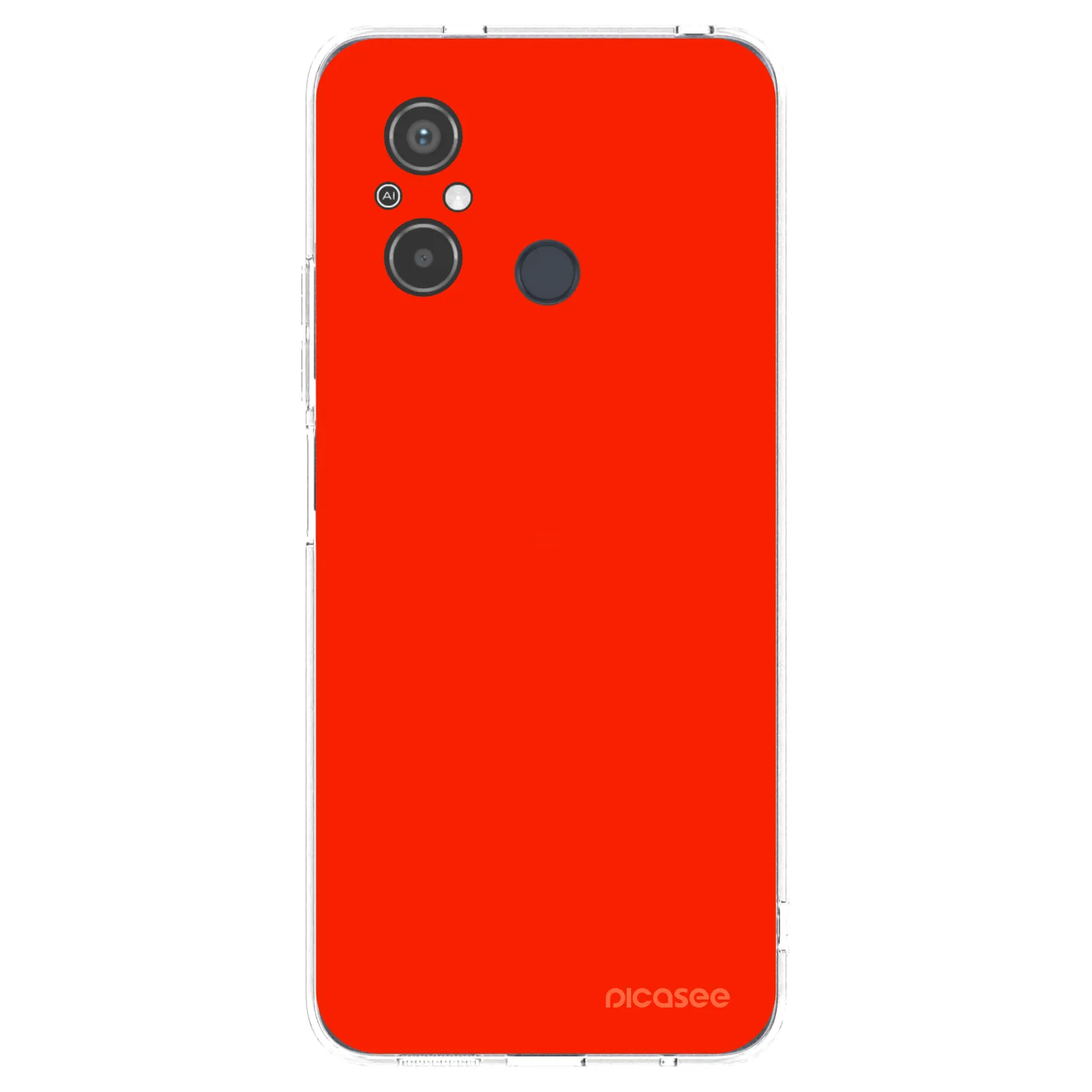 Picasee átlátszó szilikon tok az alábbi mobiltelefonokra Xiaomi Redmi 12C - Maranello Red