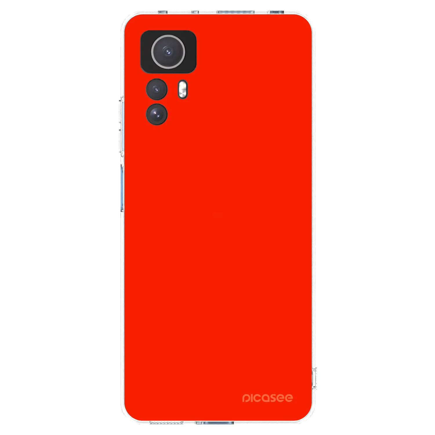 Picasee átlátszó szilikon tok az alábbi mobiltelefonokra Xiaomi Redmi Note 12S - Maranello Red
