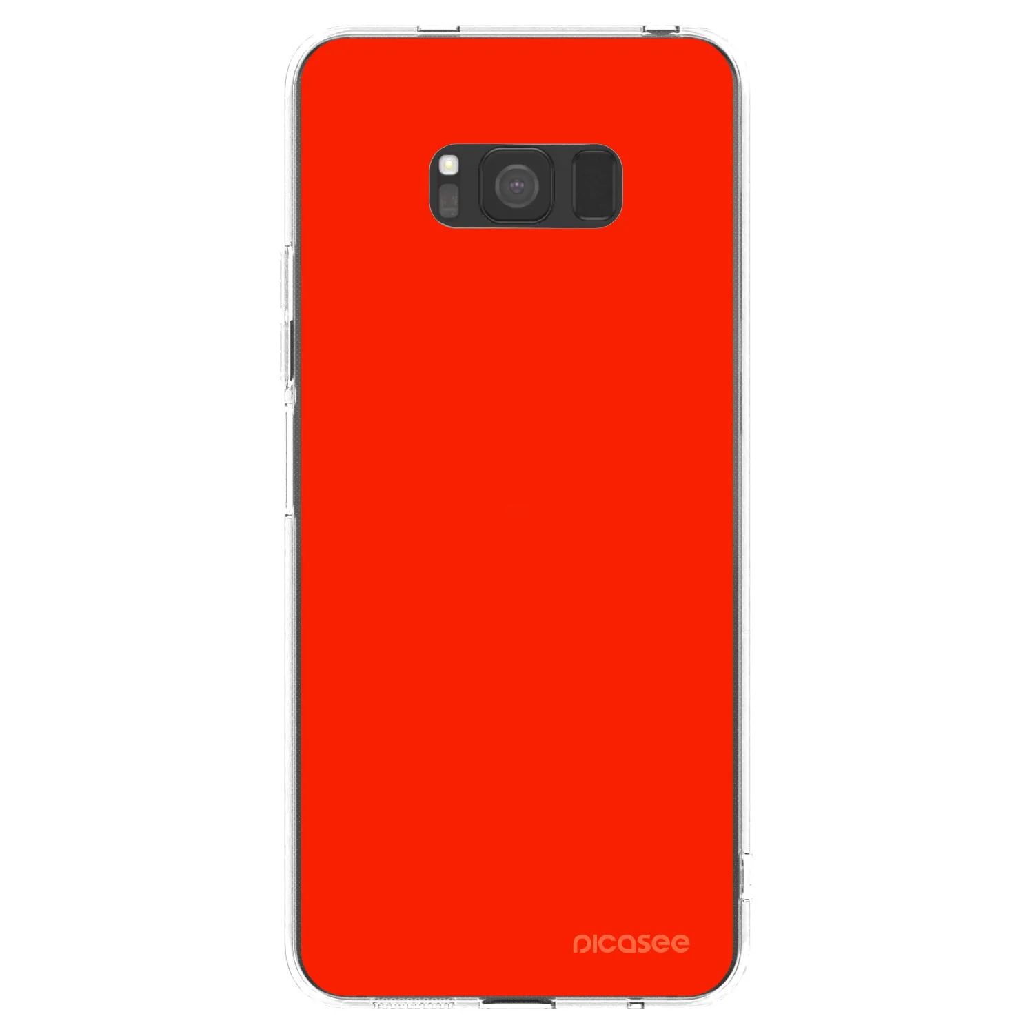 Picasee átlátszó szilikon tok az alábbi mobiltelefonokra Samsung Galaxy S8 G950F - Maranello Red