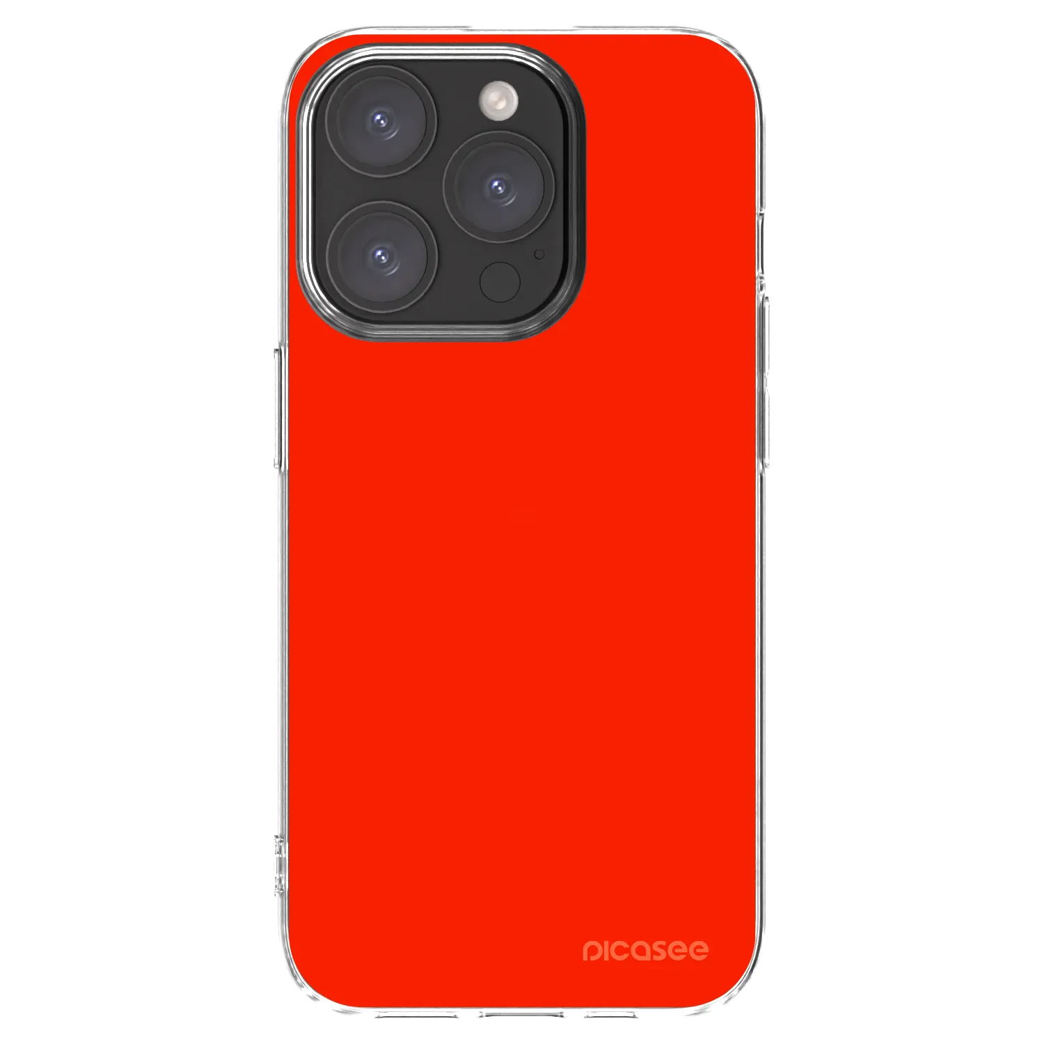 Picasee átlátszó szilikon tok az alábbi mobiltelefonokra Apple iPhone 15 Pro - Maranello Red