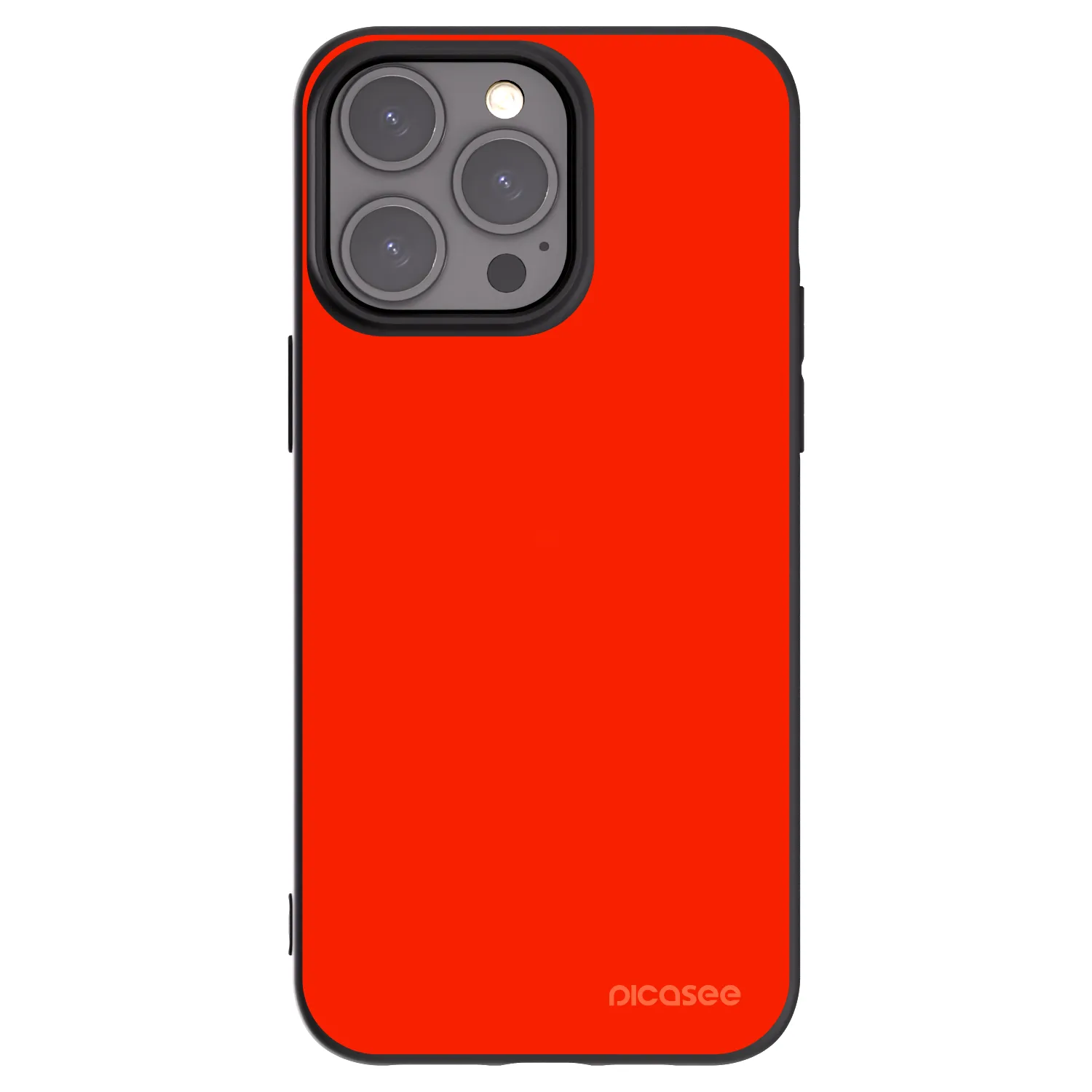 Picasee fekete szilikon tok az alábbi mobiltelefonokra Apple iPhone 15 Pro Max - Maranello Red