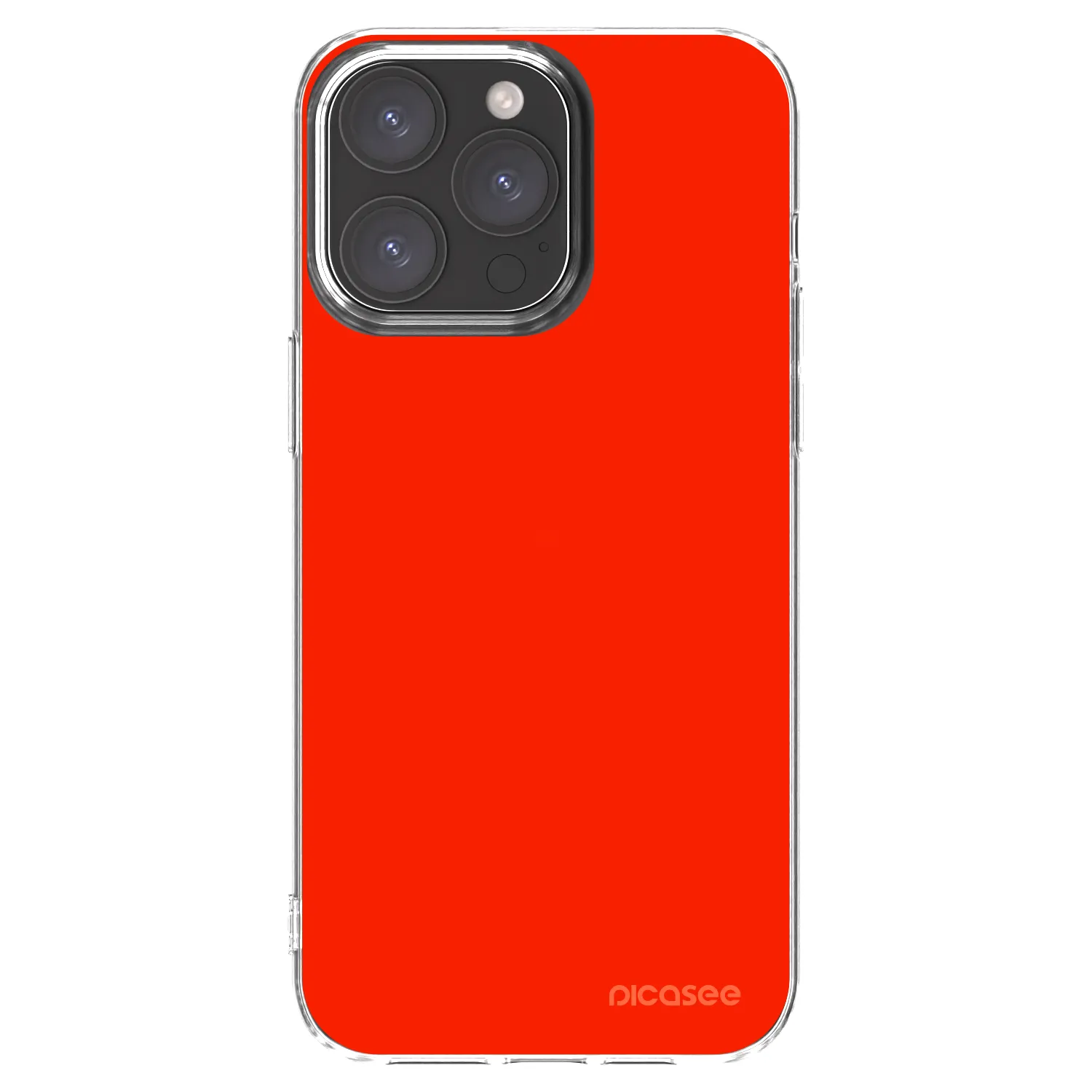 Picasee átlátszó szilikon tok az alábbi mobiltelefonokra Apple iPhone 15 Pro Max - Maranello Red