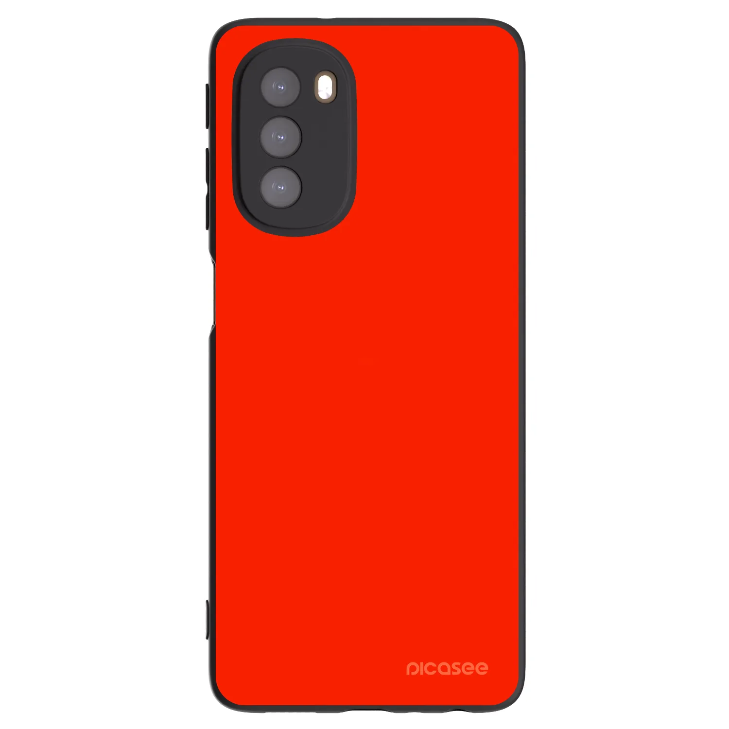 Picasee fekete szilikon tok az alábbi mobiltelefonokra Motorola Moto G51 - Maranello Red