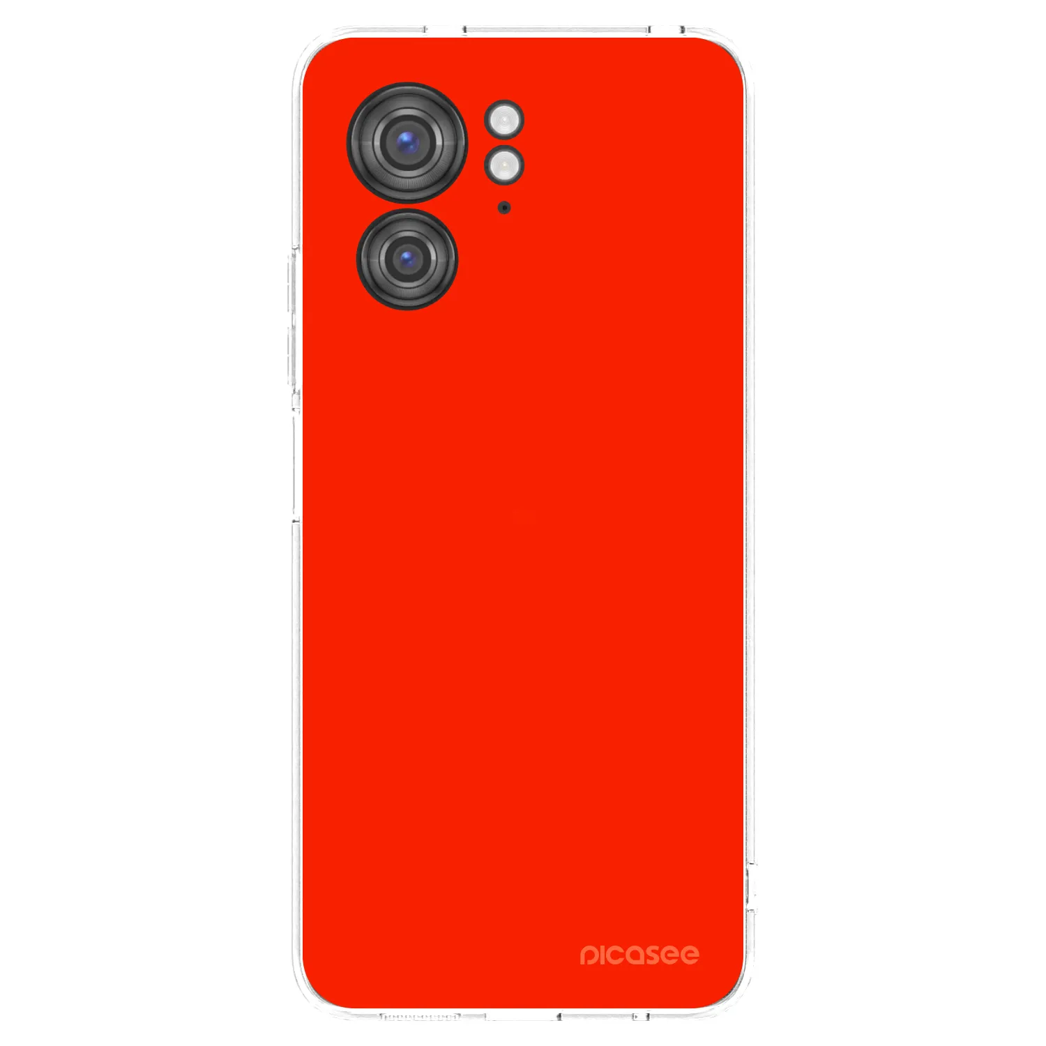 Picasee átlátszó szilikon tok az alábbi mobiltelefonokra Motorola Edge 40 - Maranello Red