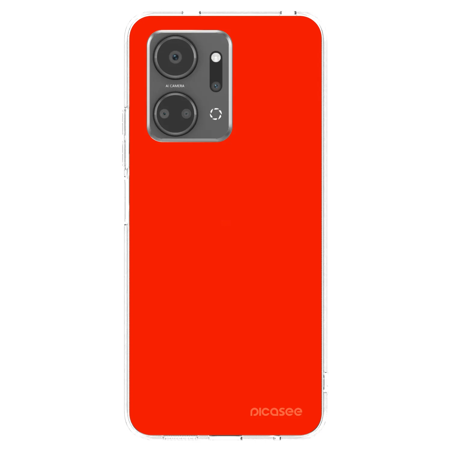 Picasee átlátszó szilikon tok az alábbi mobiltelefonokra Honor X7a - Maranello Red