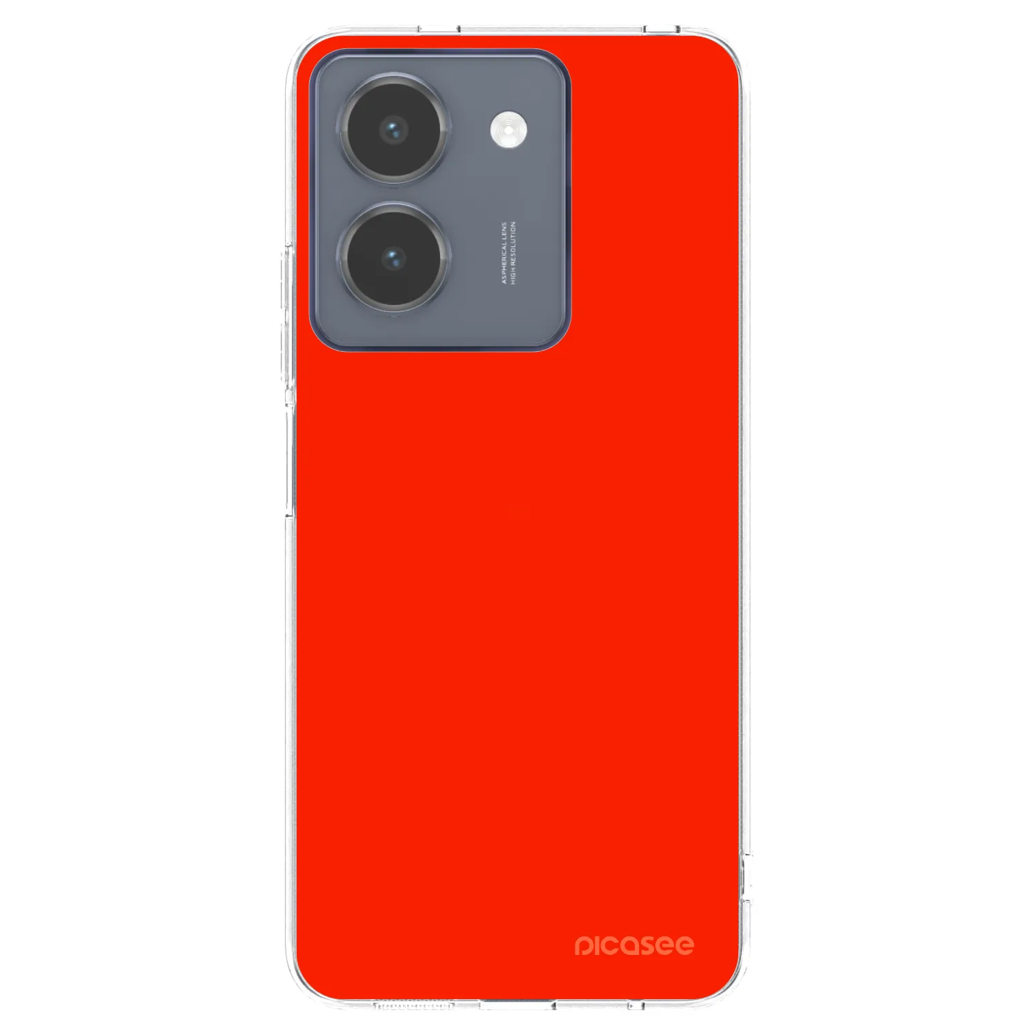 Picasee átlátszó szilikon tok az alábbi mobiltelefonokra Vivo Y36 4G - Maranello Red