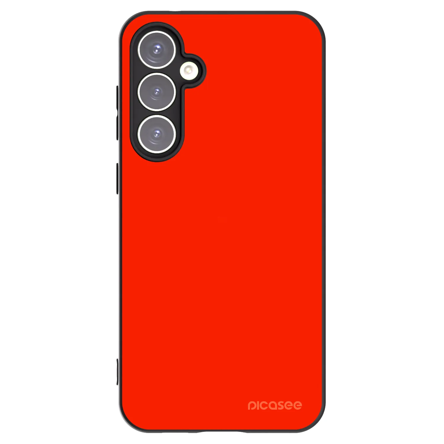 Picasee fekete szilikon tok az alábbi mobiltelefonokra Samsung Galaxy S23 FE S711B - Maranello Red