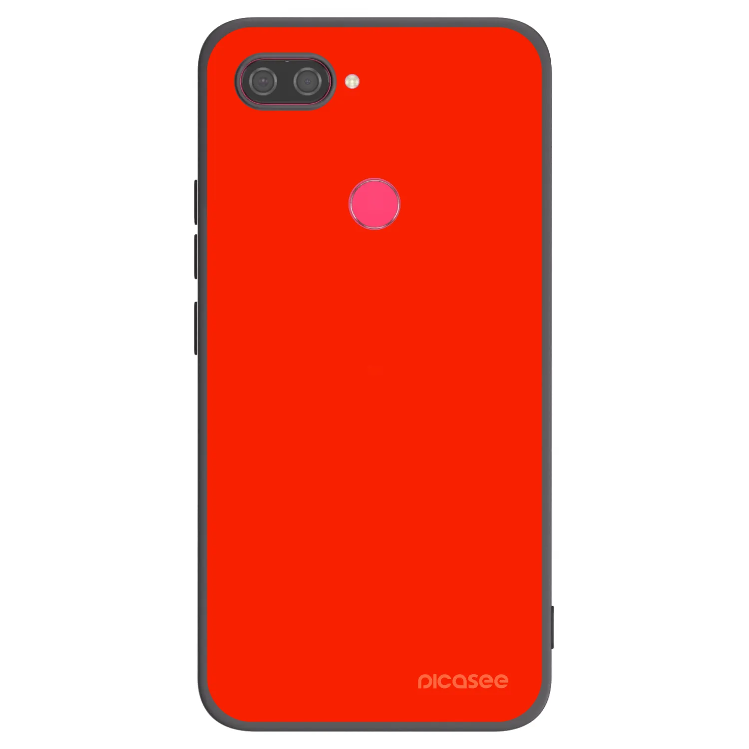 Picasee fekete szilikon tok az alábbi mobiltelefonokra Xiaomi Mi 8 Lite - Maranello Red