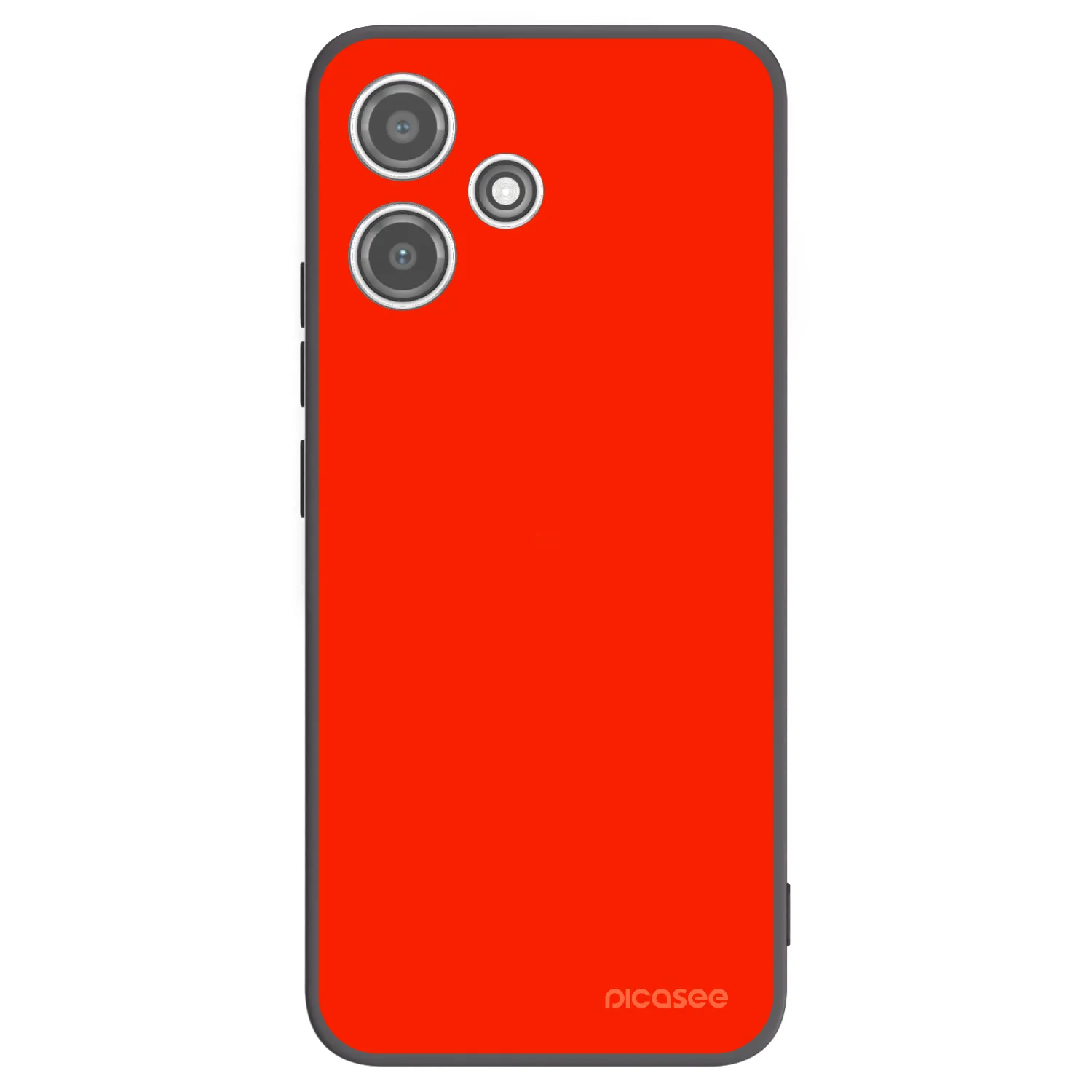 Picasee fekete szilikon tok az alábbi mobiltelefonokra Xiaomi Redmi 12 5G - Maranello Red