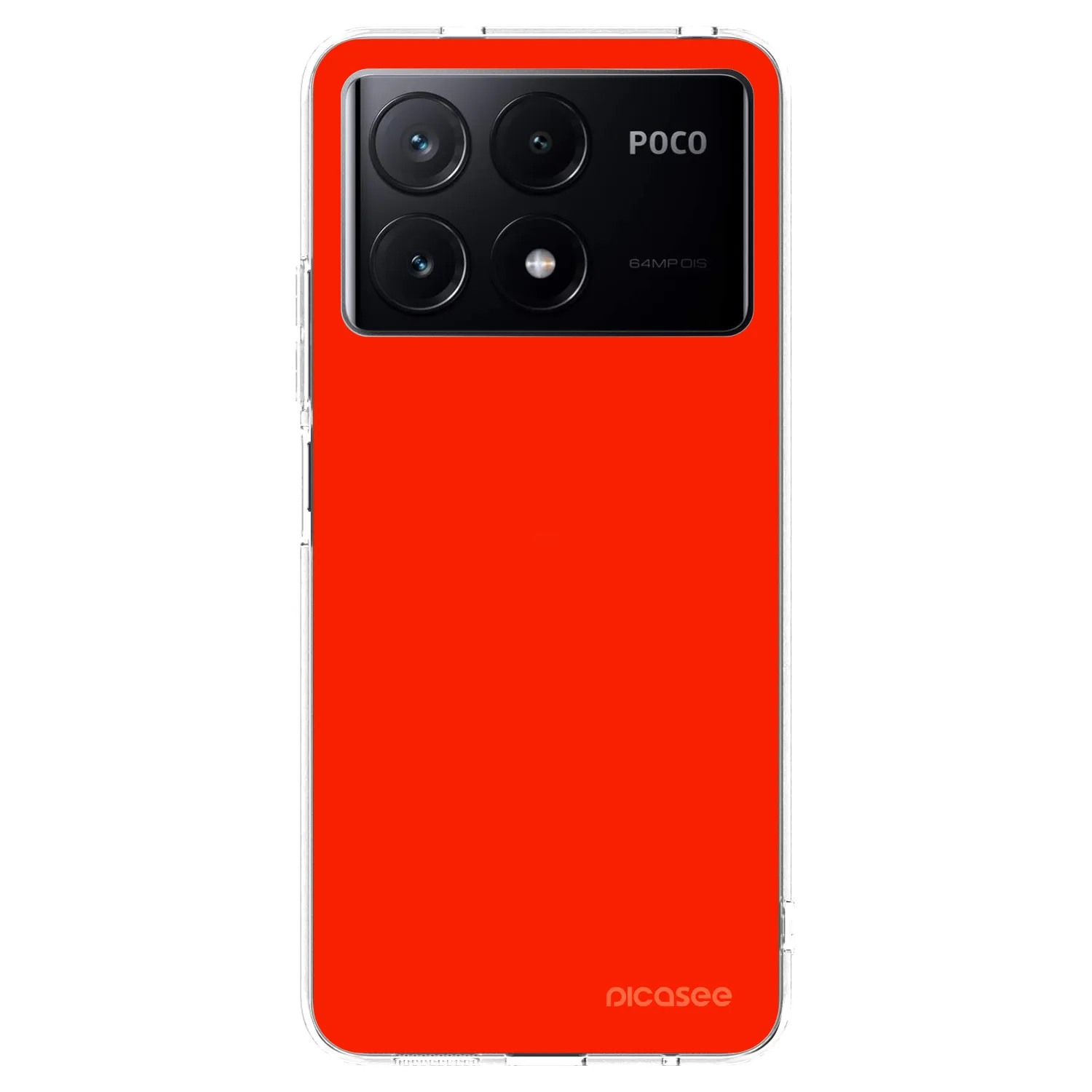 Picasee átlátszó szilikon tok az alábbi mobiltelefonokra Xiaomi Poco X6 Pro - Maranello Red