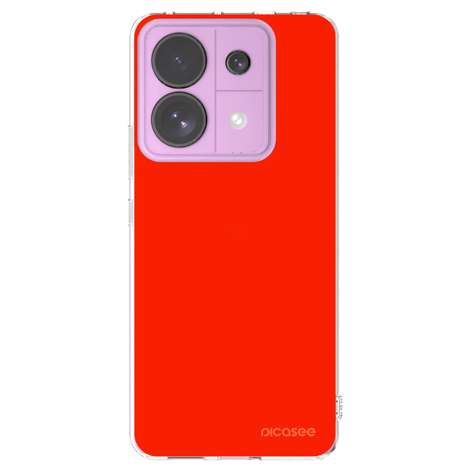 Picasee átlátszó szilikon tok az alábbi mobiltelefonokra Xiaomi Redmi Note 13 Pro 5G - Maranello Red