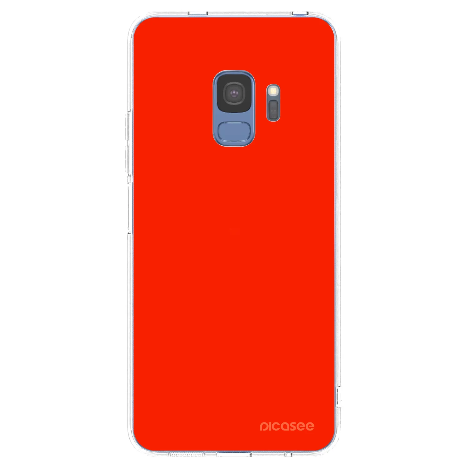 Picasee átlátszó szilikon tok az alábbi mobiltelefonokra Samsung Galaxy S9 G960F - Maranello Red