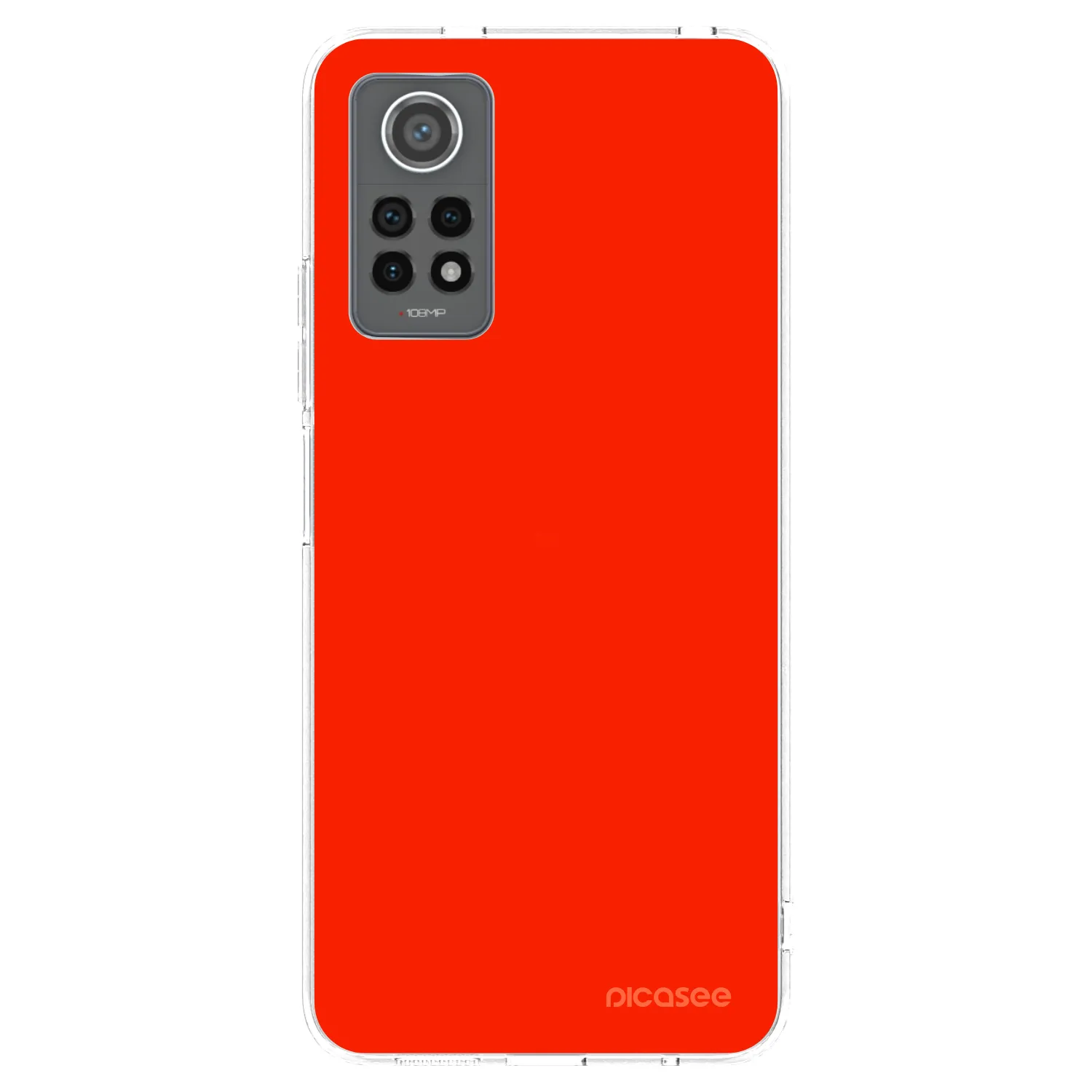 Picasee átlátszó szilikon tok az alábbi mobiltelefonokra Xiaomi Redmi Note 12 Pro 4G - Maranello Red