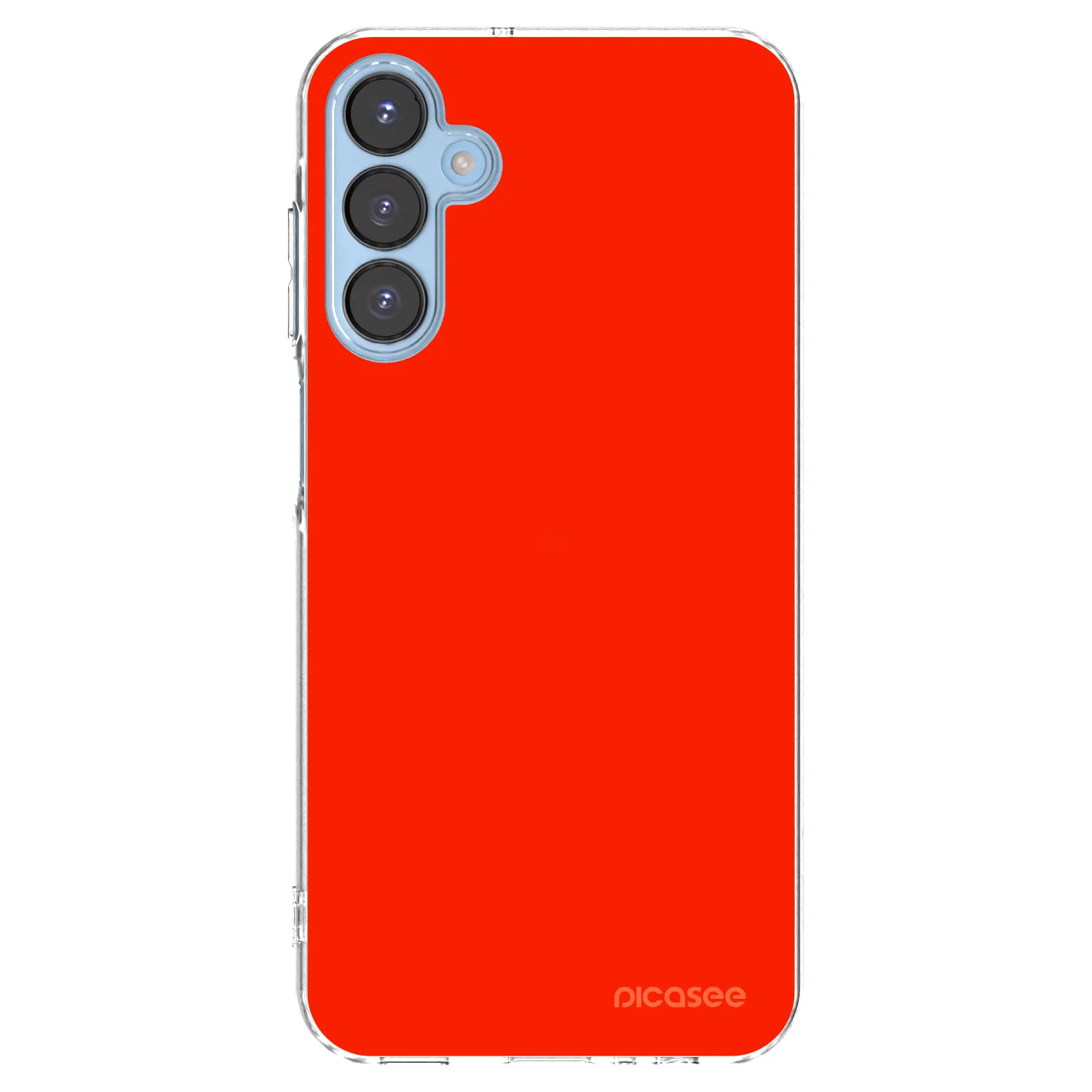 Picasee átlátszó szilikon tok az alábbi mobiltelefonokra Samsung Galaxy A15 A156B 5G - Maranello Red