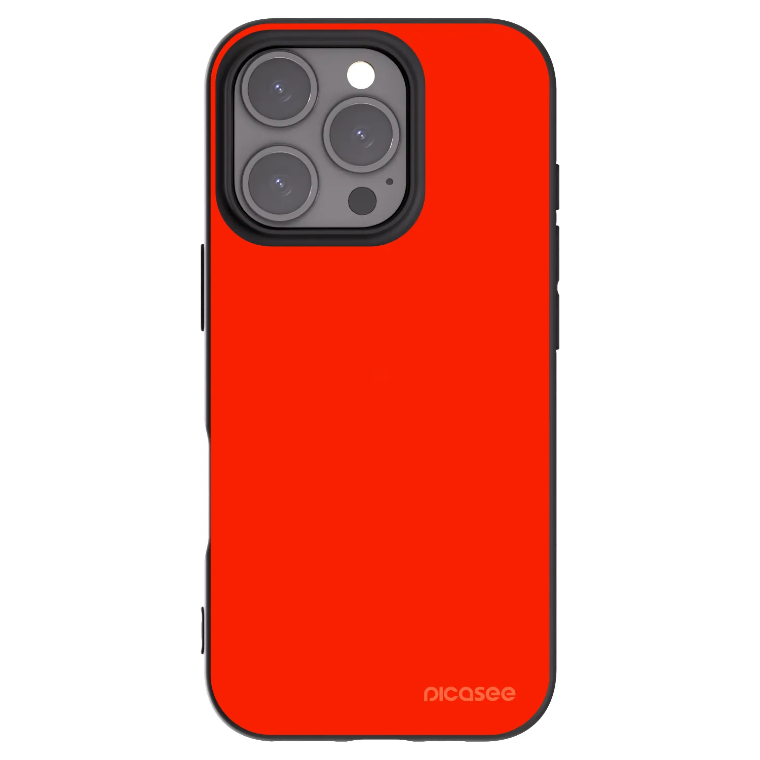 Picasee fekete szilikon tok az alábbi mobiltelefonokra Apple iPhone 16 Pro - Maranello Red