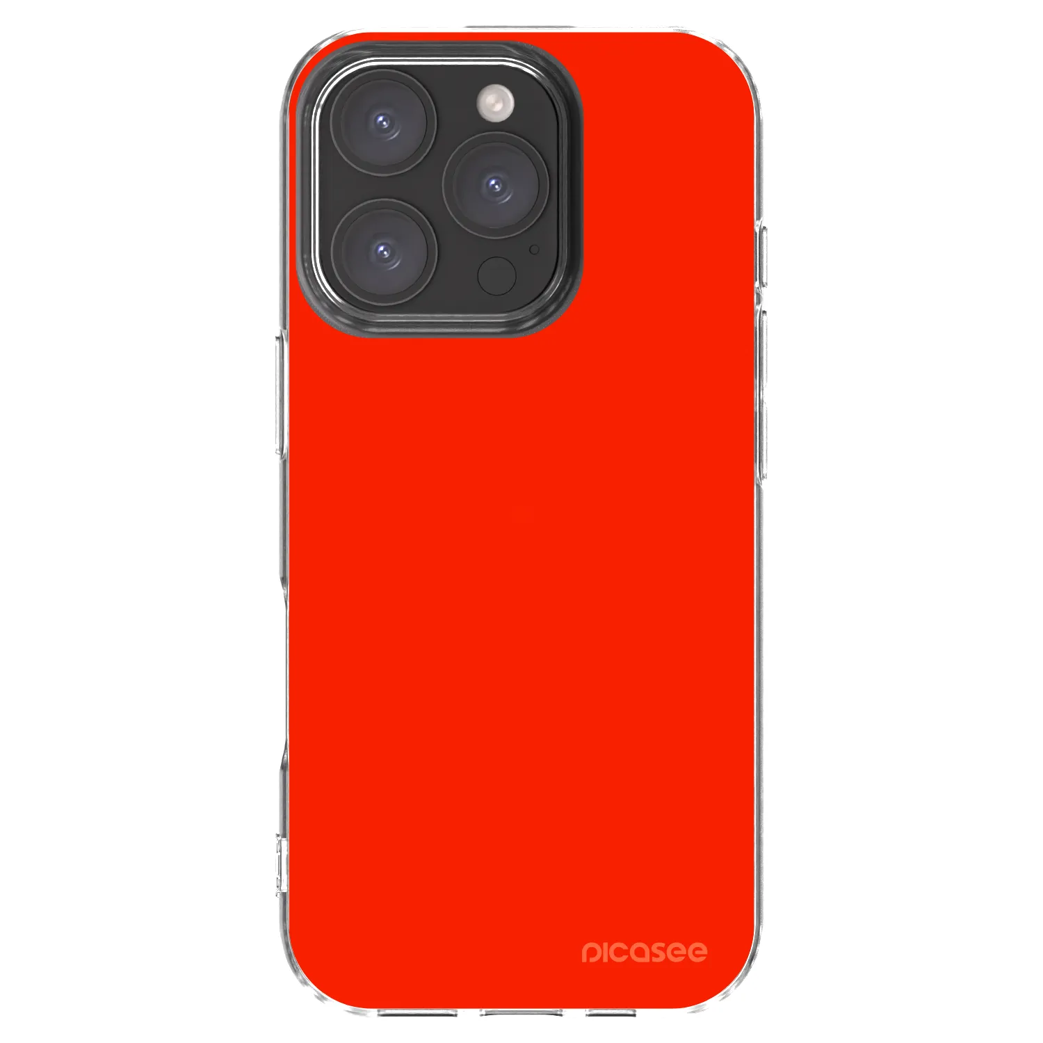 Picasee átlátszó szilikon tok az alábbi mobiltelefonokra Apple iPhone 16 Pro - Maranello Red