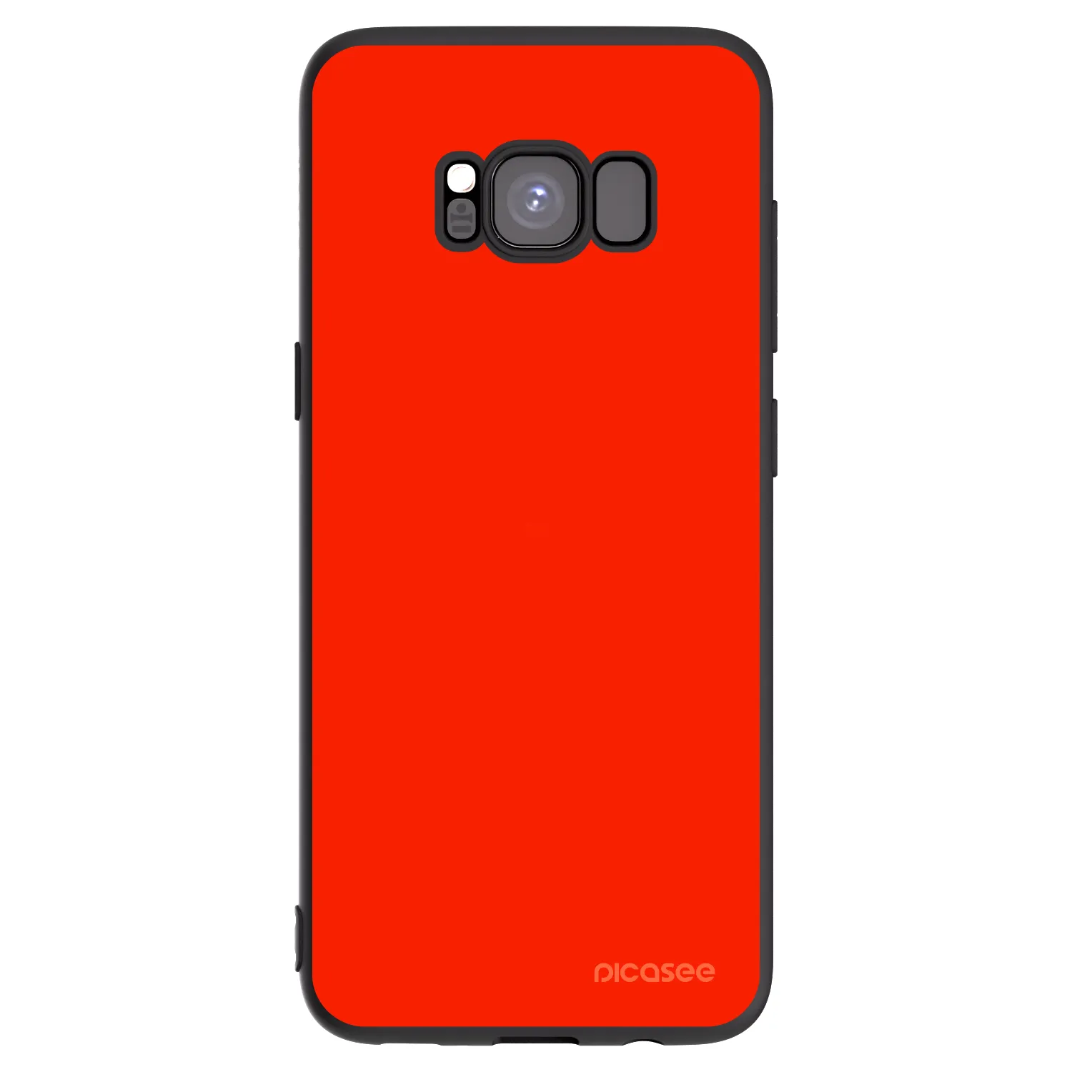 Picasee fekete szilikon tok az alábbi mobiltelefonokra Samsung Galaxy S8 G950F - Maranello Red