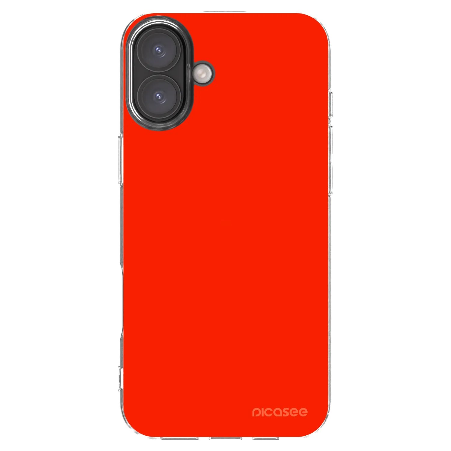 Picasee átlátszó szilikon tok az alábbi mobiltelefonokra Apple iPhone 16 Plus - Maranello Red