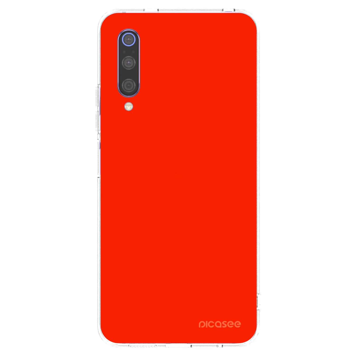Picasee átlátszó szilikon tok az alábbi mobiltelefonokra Xiaomi Mi 9 - Maranello Red