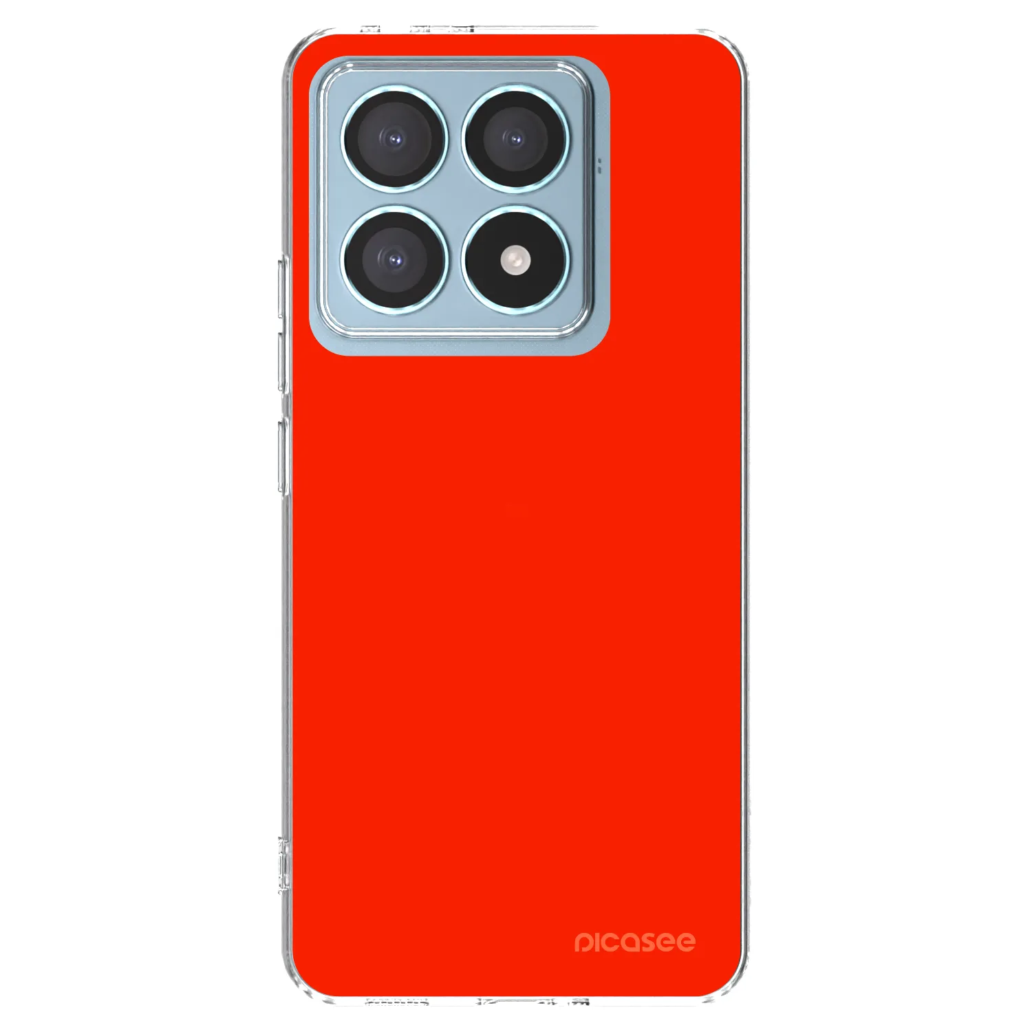 Picasee átlátszó szilikon tok az alábbi mobiltelefonokra Xiaomi 14T Pro - Maranello Red