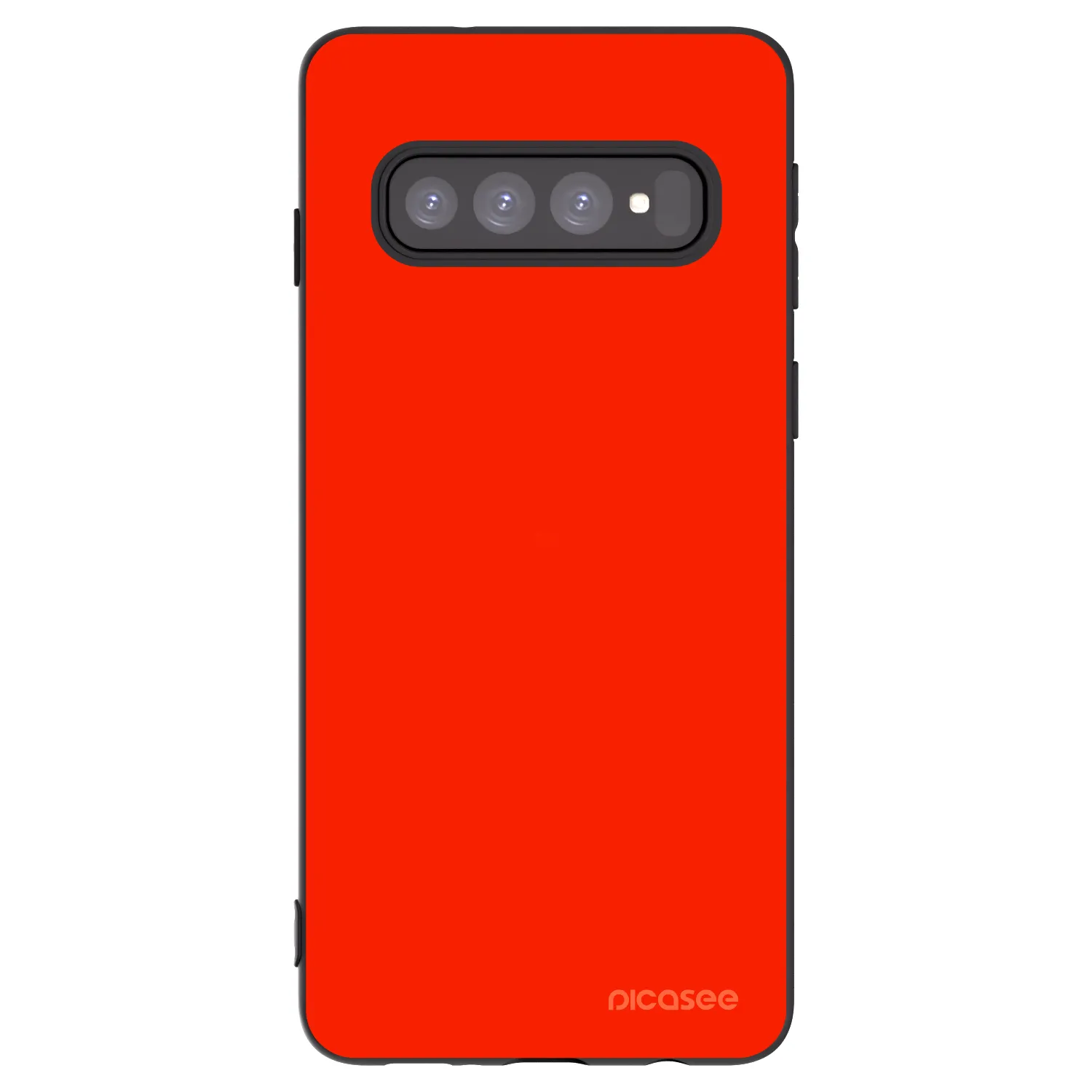 Picasee fekete szilikon tok az alábbi mobiltelefonokra Samsung Galaxy S10 G973 - Maranello Red