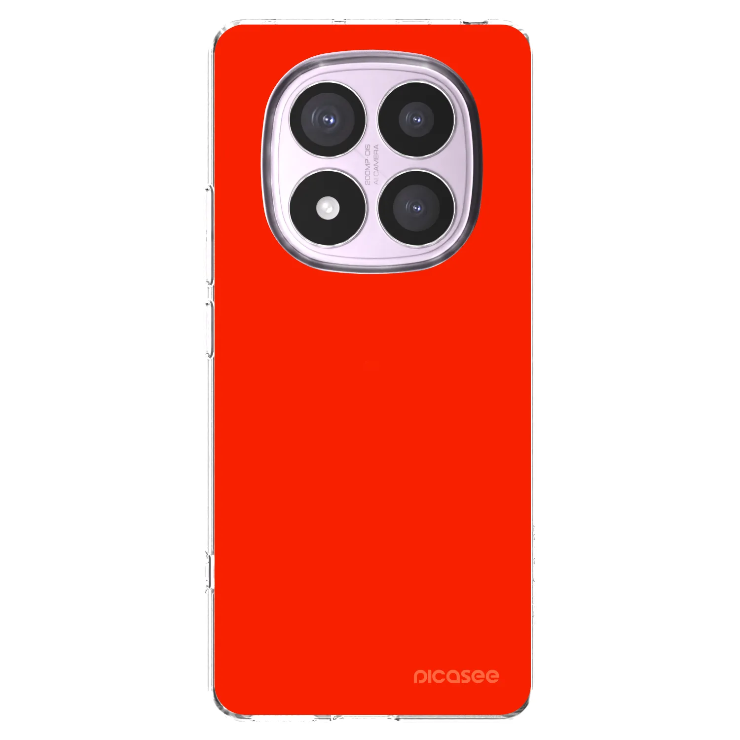 Picasee átlátszó szilikon tok az alábbi mobiltelefonokra Xiaomi Redmi Note 14 Pro 5G - Maranello Red
