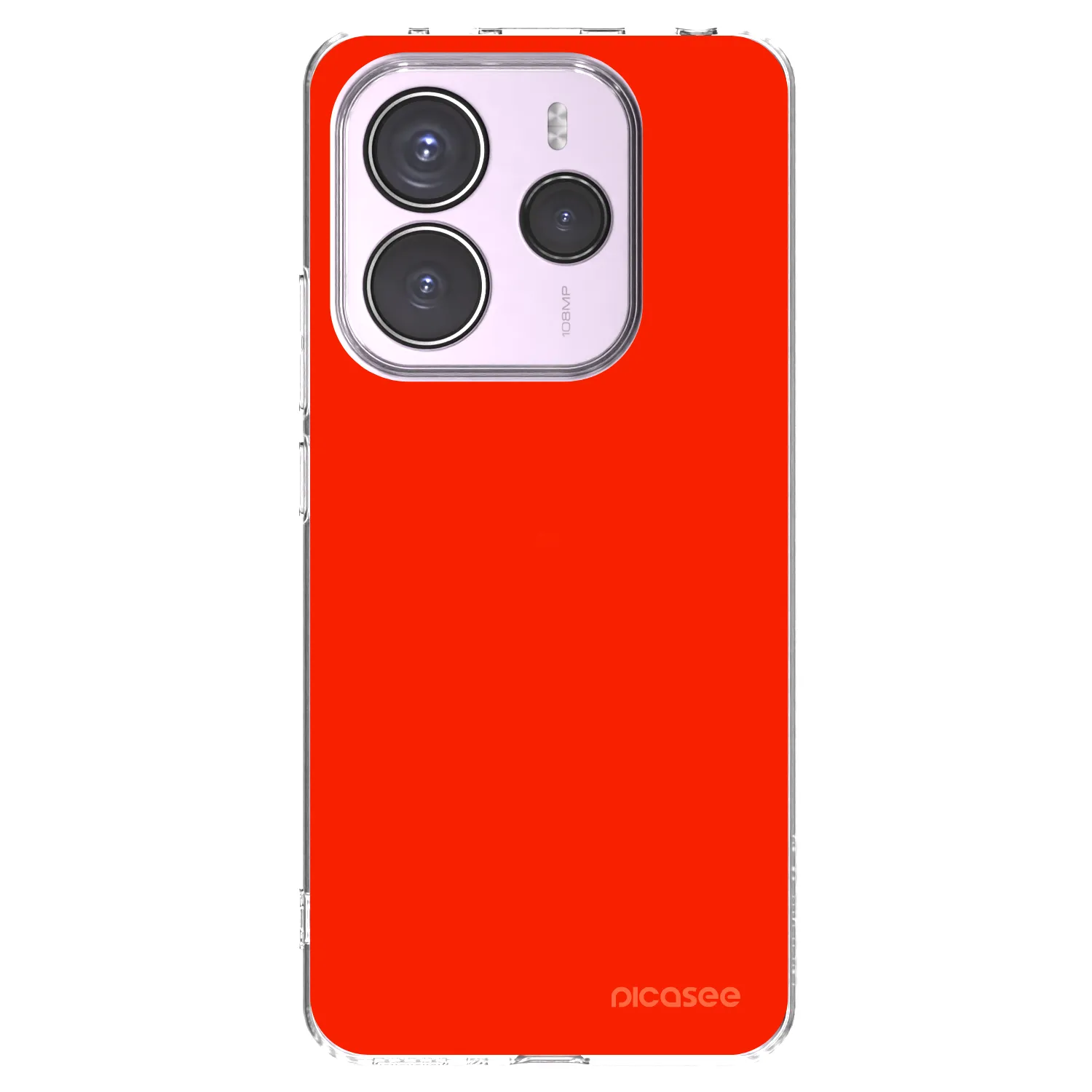 Picasee átlátszó szilikon tok az alábbi mobiltelefonokra Xiaomi Redmi Note 14 5G - Maranello Red