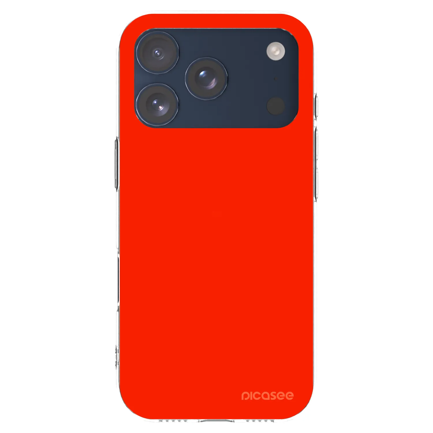 Picasee átlátszó szilikon tok az alábbi mobiltelefonokra Apple iPhone 17 Pro - Maranello Red