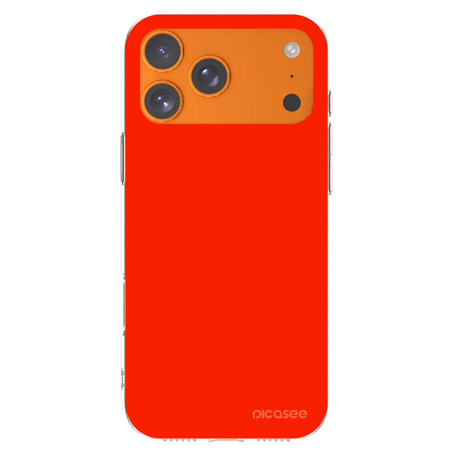 Picasee átlátszó szilikon tok az alábbi mobiltelefonokra Apple iPhone 17 Pro Max - Maranello Red
