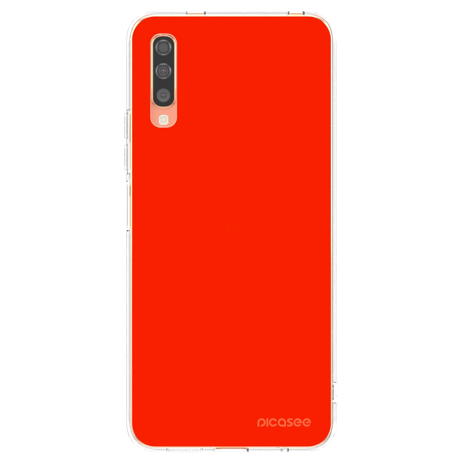Picasee átlátszó szilikon tok az alábbi mobiltelefonokra Samsung Galaxy A70 A705F - Maranello Red