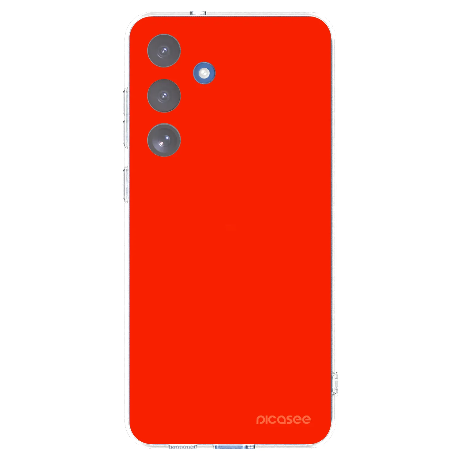 Picasee átlátszó szilikon tok az alábbi mobiltelefonokra Samsung Galaxy S25 FE 5G - Maranello Red