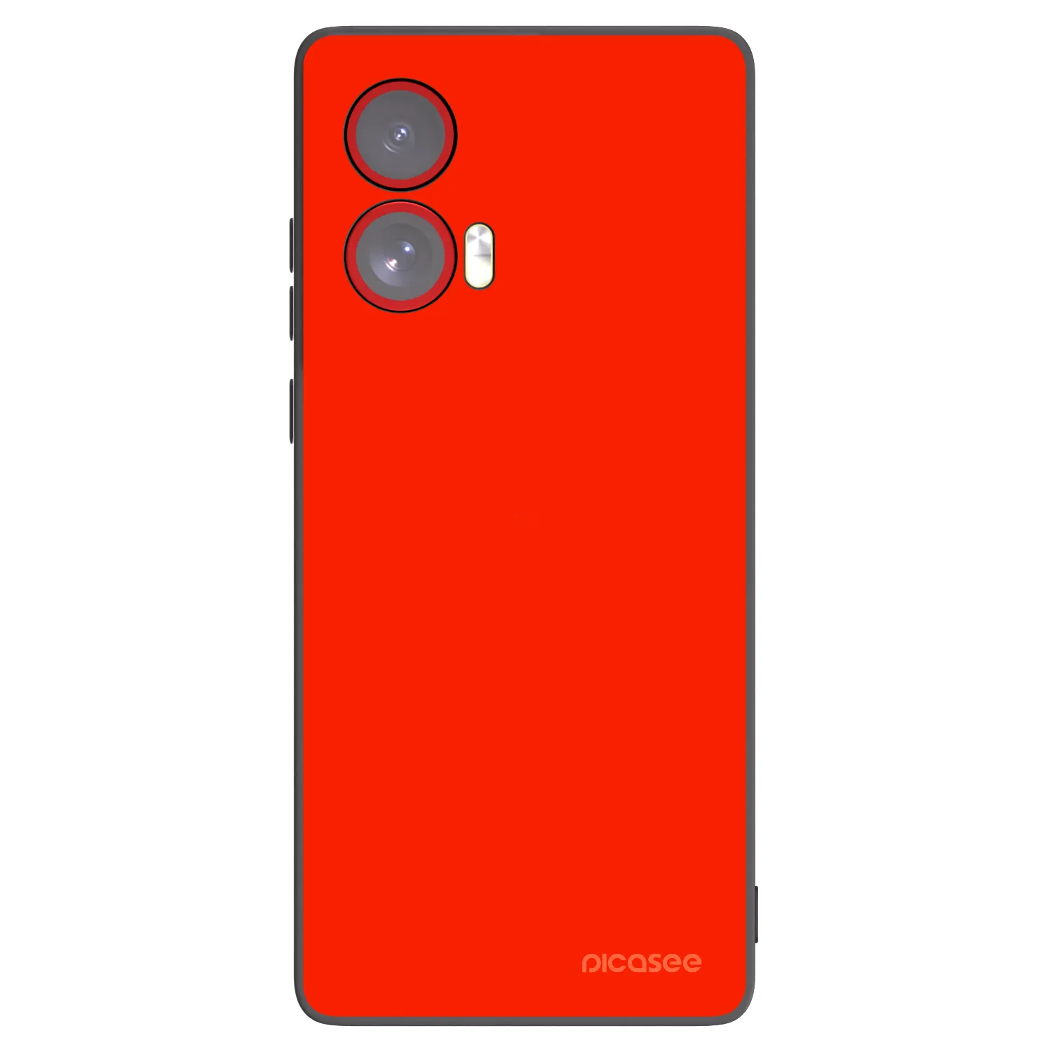 Picasee fekete szilikon tok az alábbi mobiltelefonokra Motorola Edge 50 Fusion - Maranello Red